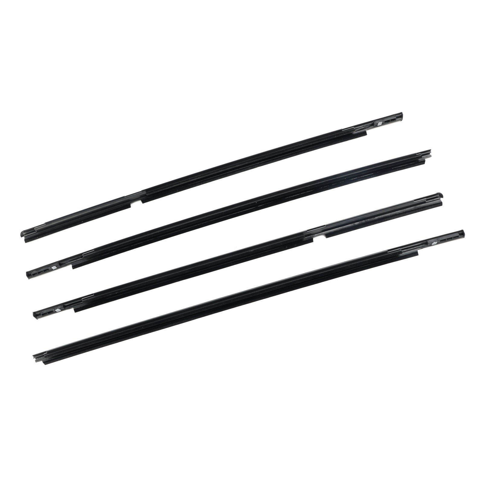 4pcs Outer Door Glass Weatherstrip Moulding For Toyota Yaris Vitz 2005-2010