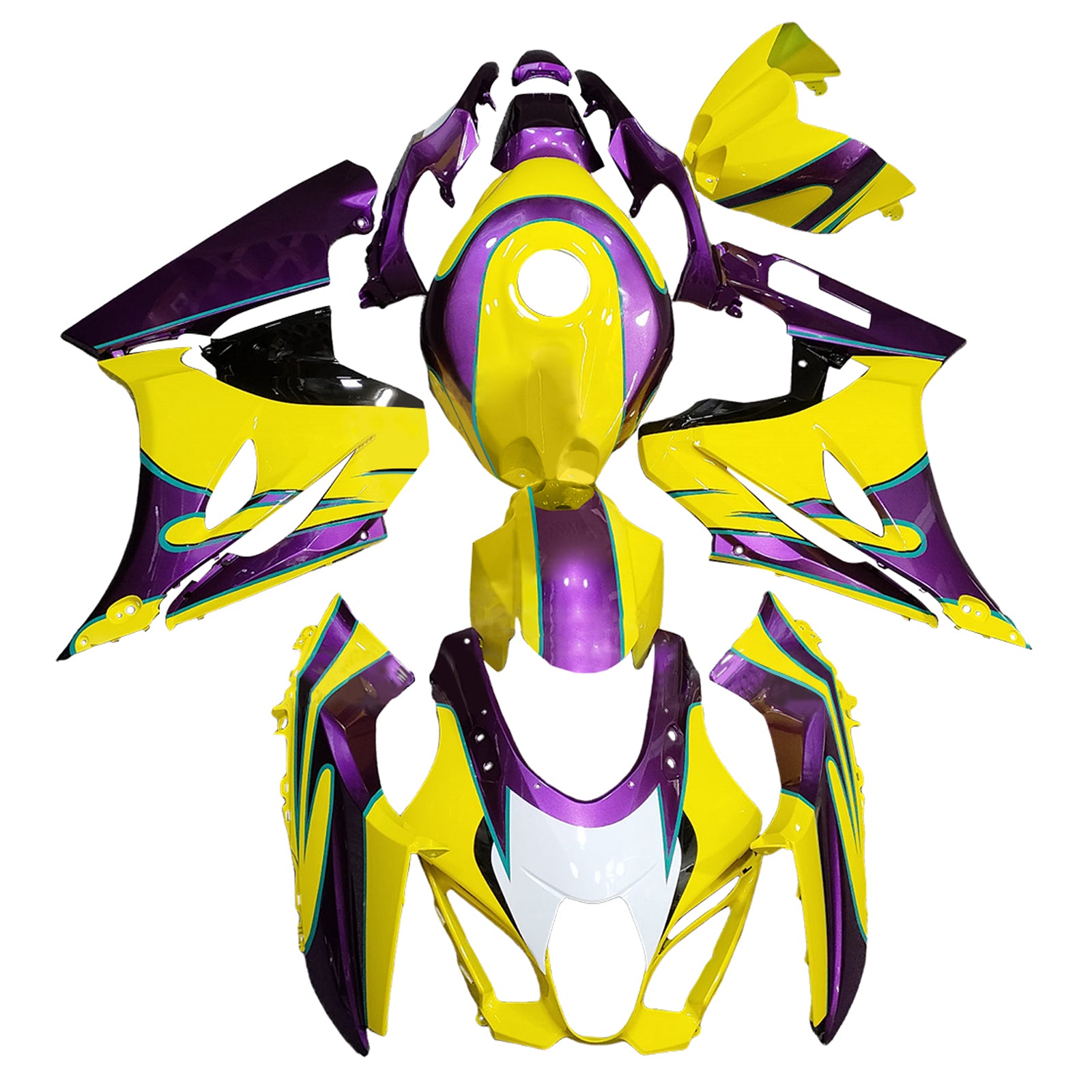 2017-2025 Suzuki GSXR1000 K17 Kit de carenagem de injeção de injeção Plástico ABS #101