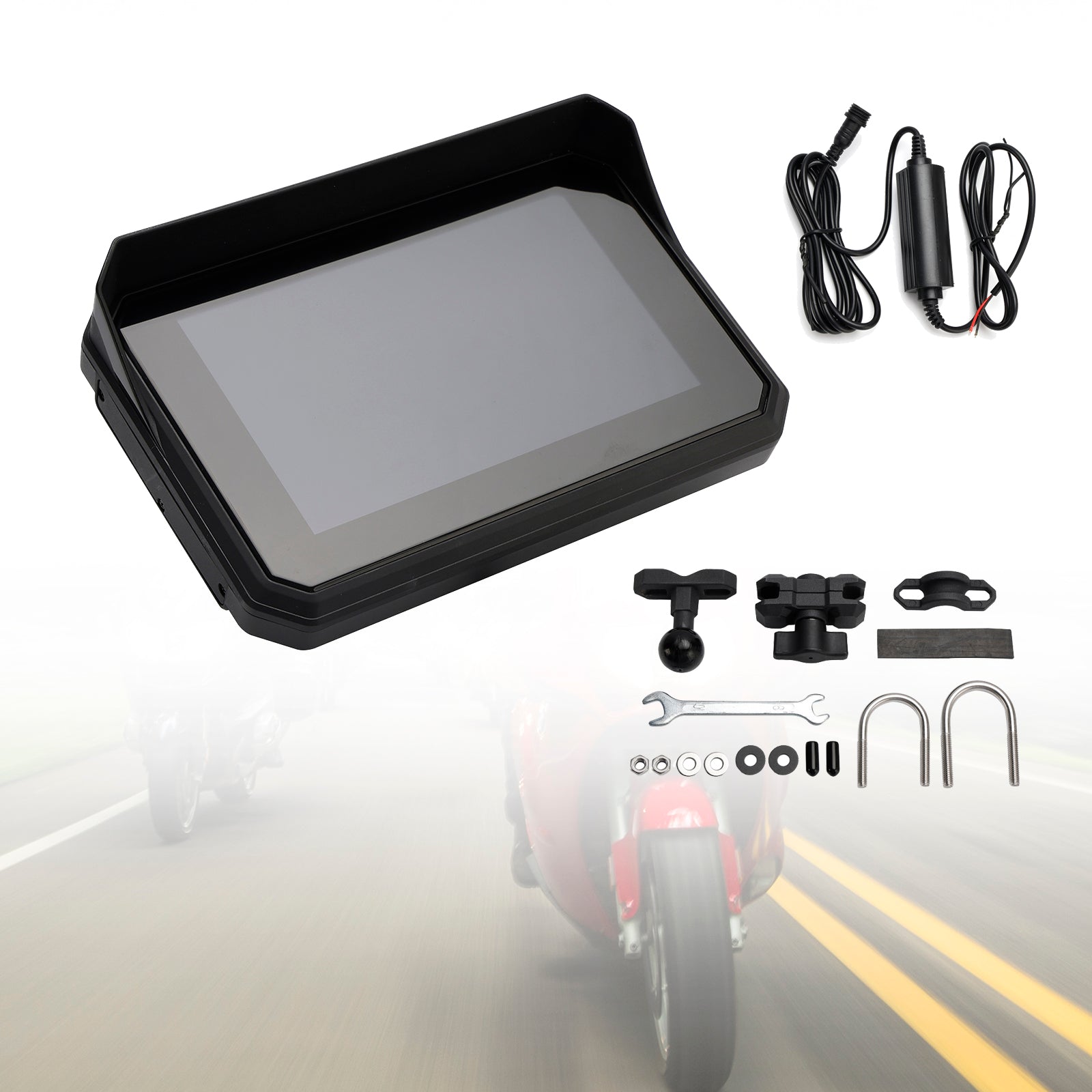 5 -palcový univerzálny rekordér DVR CarPlay Touch Screen pre motocykel skútra
