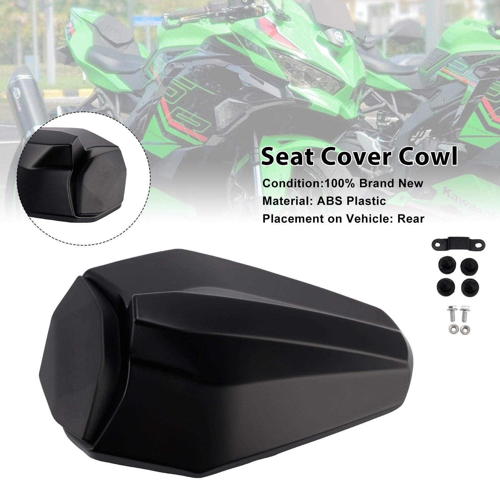 Racing Tail Rear Seat Fairing Cowl for Kawasaki ZX25R ZX4R ZX4RR 20-25