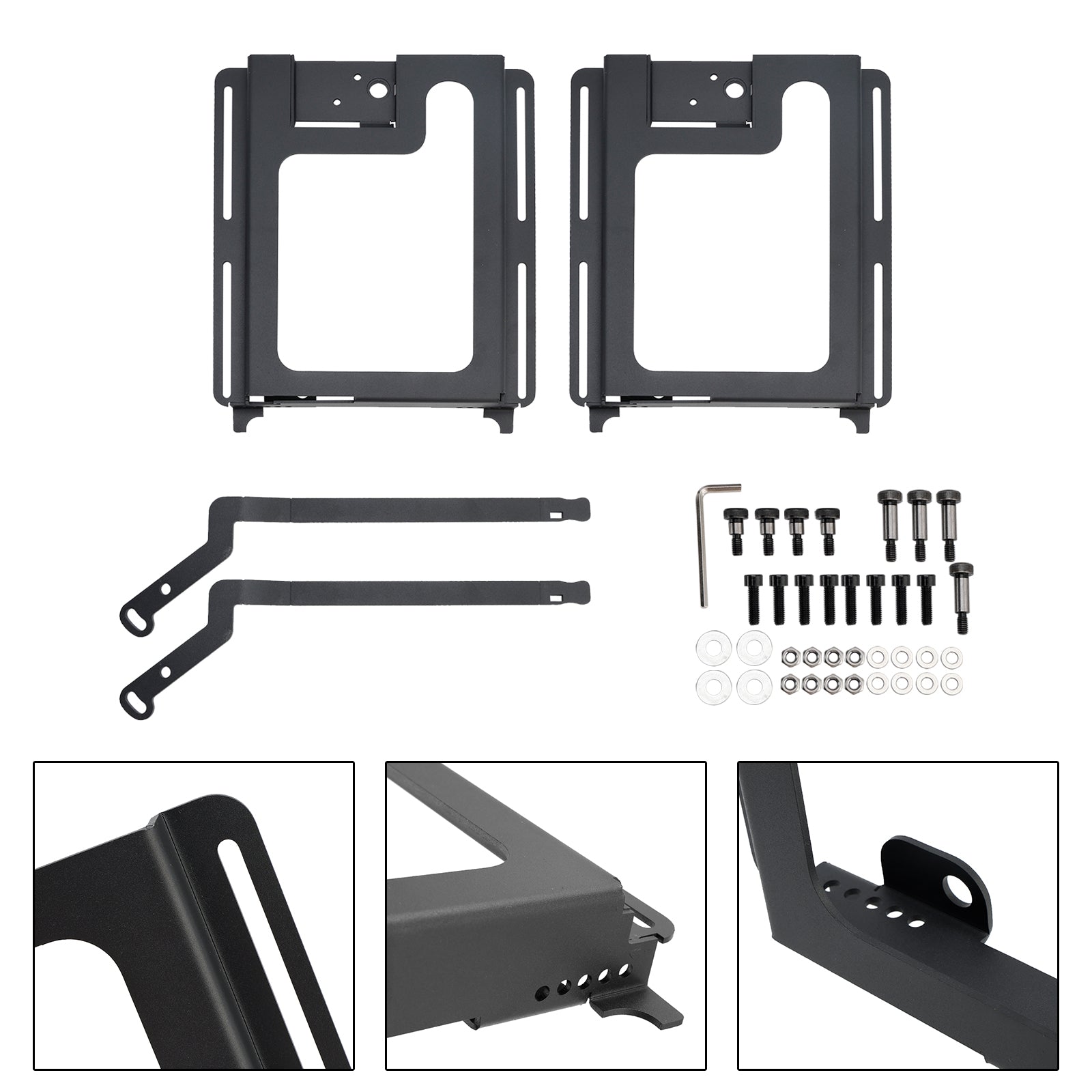 2X Lower Recline Seat Bases Set Fits For Polaris Rzr 800/900 1000 Xp Turbo Rs1