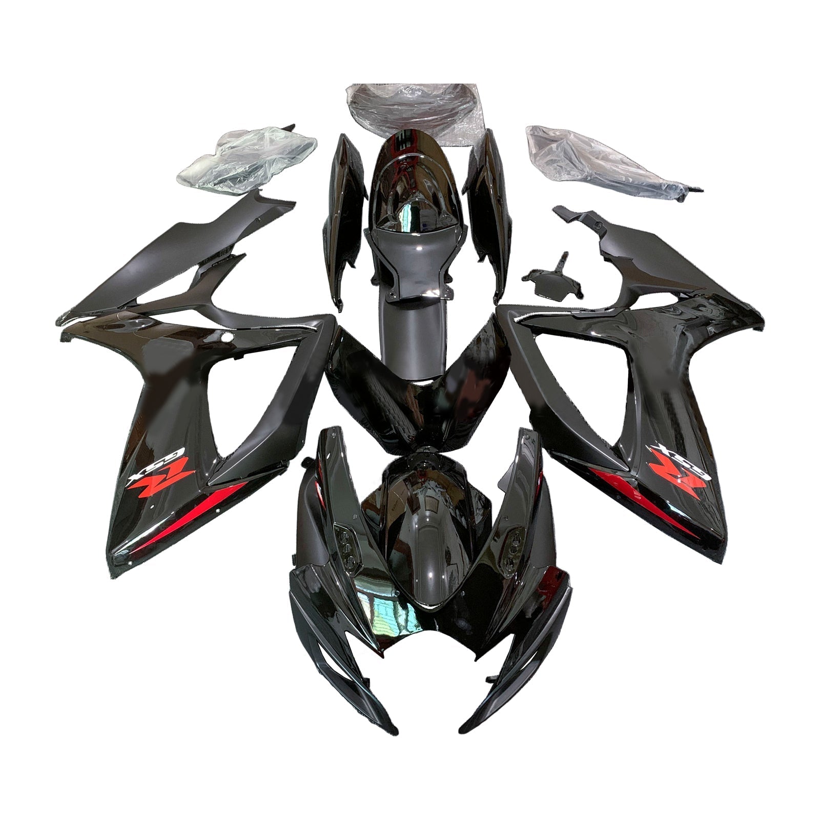 2006-2007 Suzuki GSXR 600/750 K6 Kit de carénage de camers de carrosserie en plastique Abs