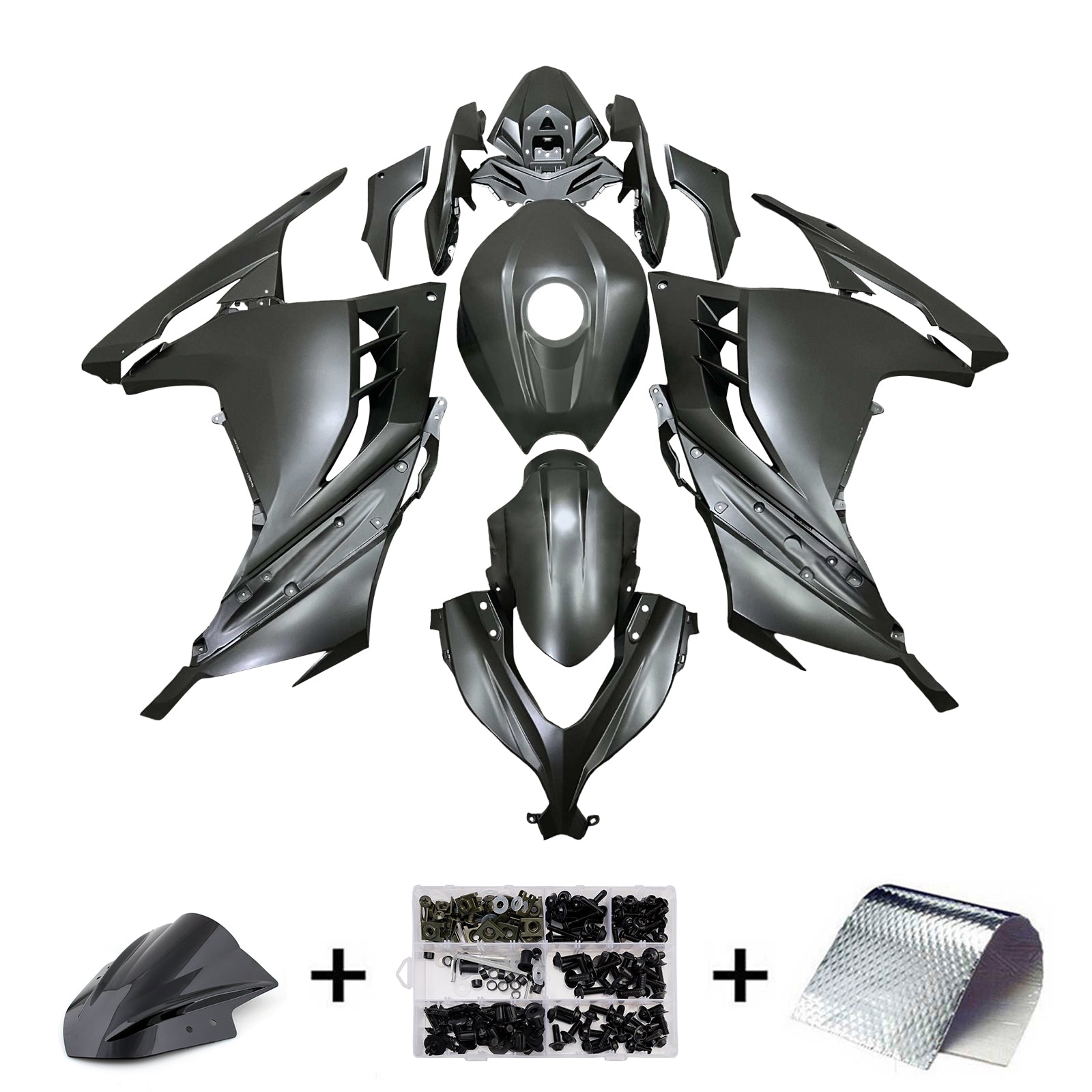 Injectie Kuip Kit Carrosserie Kunststof ABS geschikt voor Kawasaki EX300 Ninja 300 2013-2024
