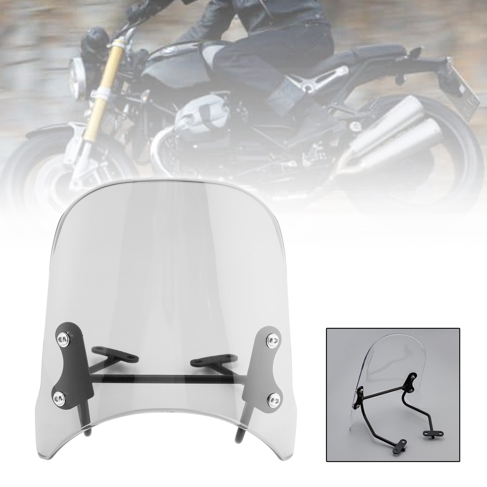 Windshield WindScreen fit for BMW R nineT Scrambler 2014-2024 Pure 2017-2024