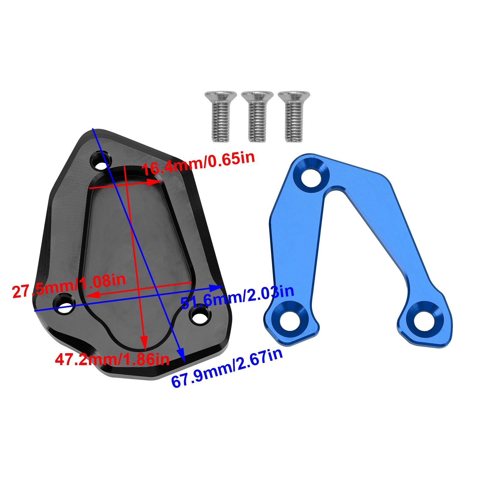 2020+ BMW S1000RR Kickstand Enlarge Plate Pad