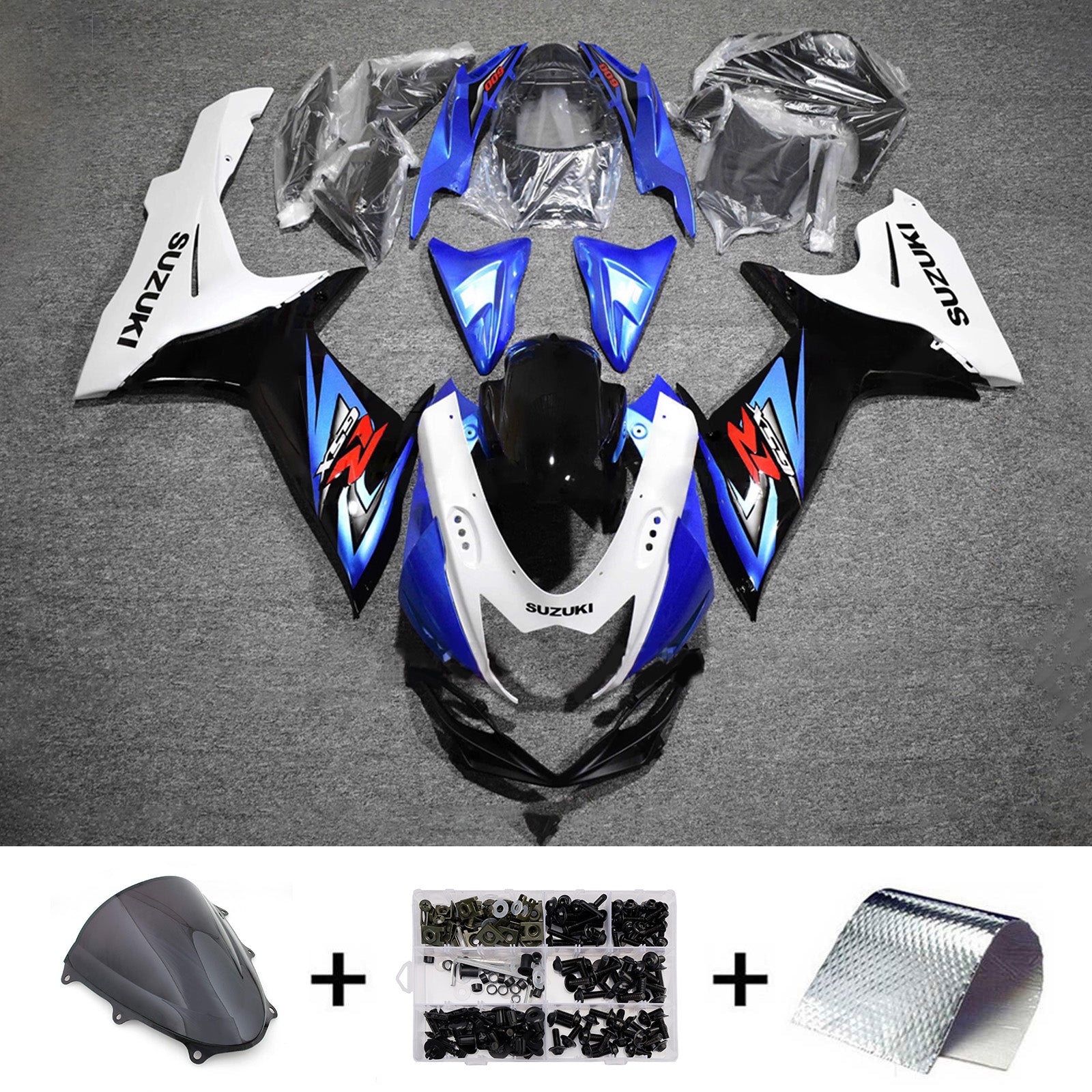 Injection Fairing Kit Bodywork Plastic ABS For Suzuki GSXR 600/750 2011-2026 K11