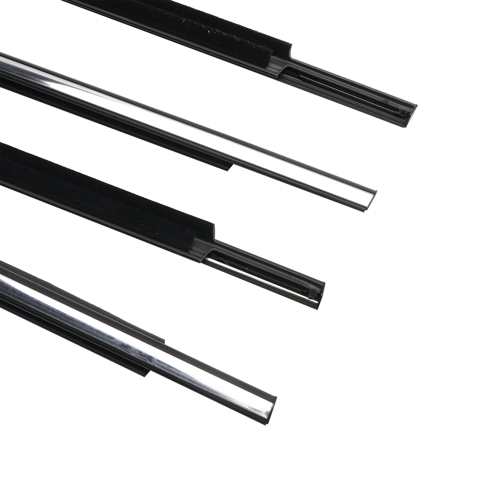 2009-2016 TOYOTA VENZA 4PCS CROMO EXTERIOR DO JANDA MOLIFICAÇÃO DE WEATHERSTRIP 757120T010