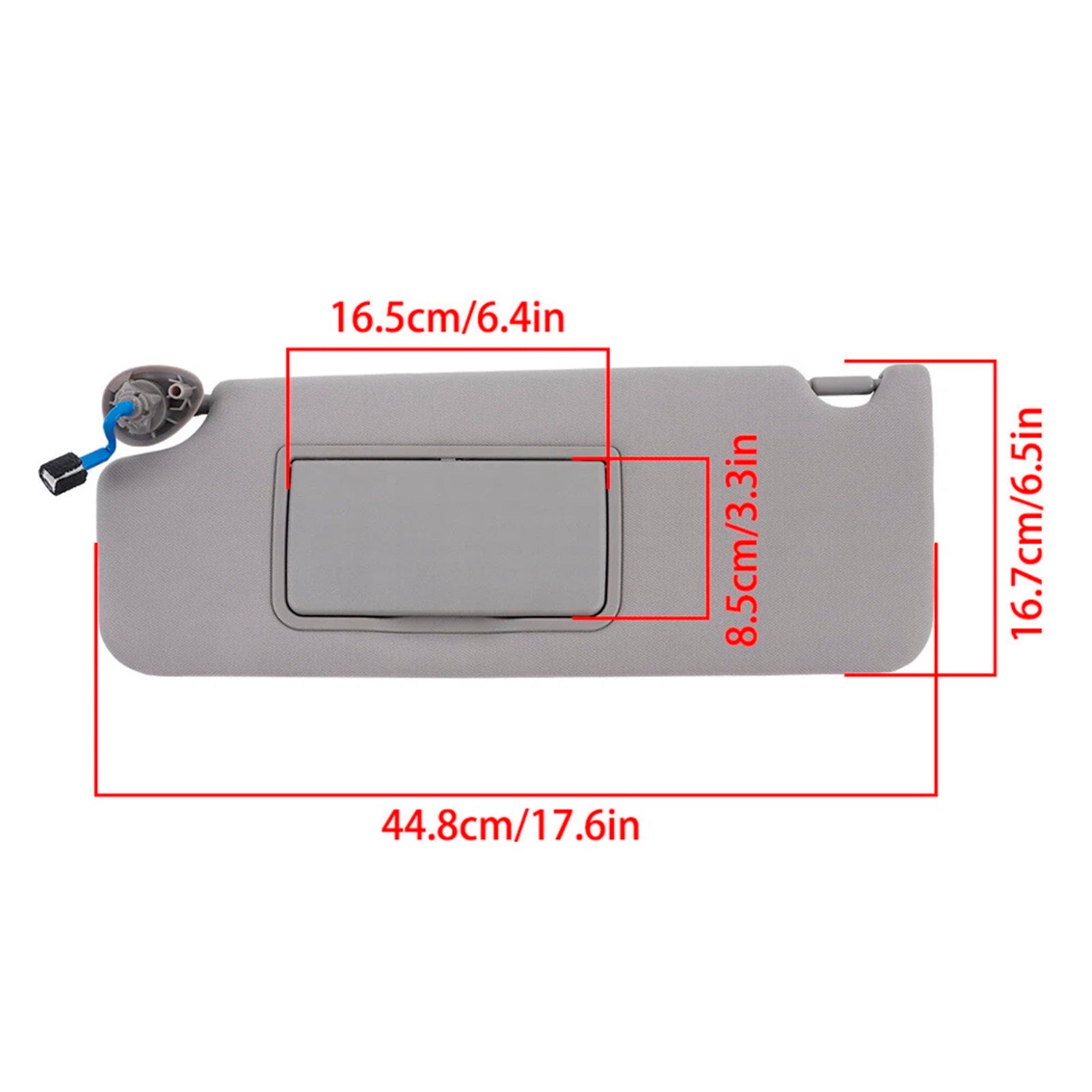 Visera lateral izquierda gris 83280-TG7-A12ZB para Honda Pilot 2016-2022