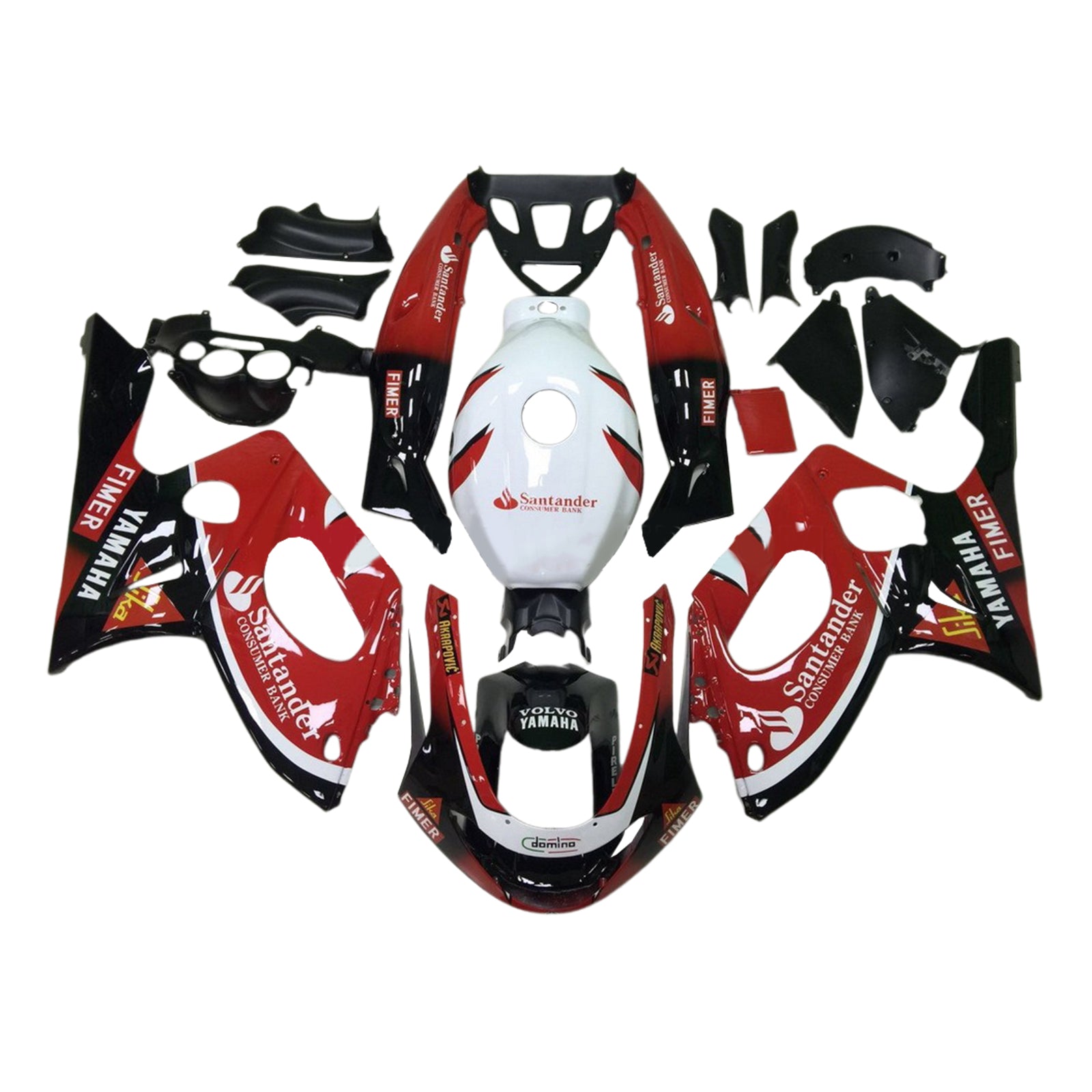 1996-2007 Yamaha YZF 600R Thundercat Kit de carénage d'injection carrosserie plastique ABS