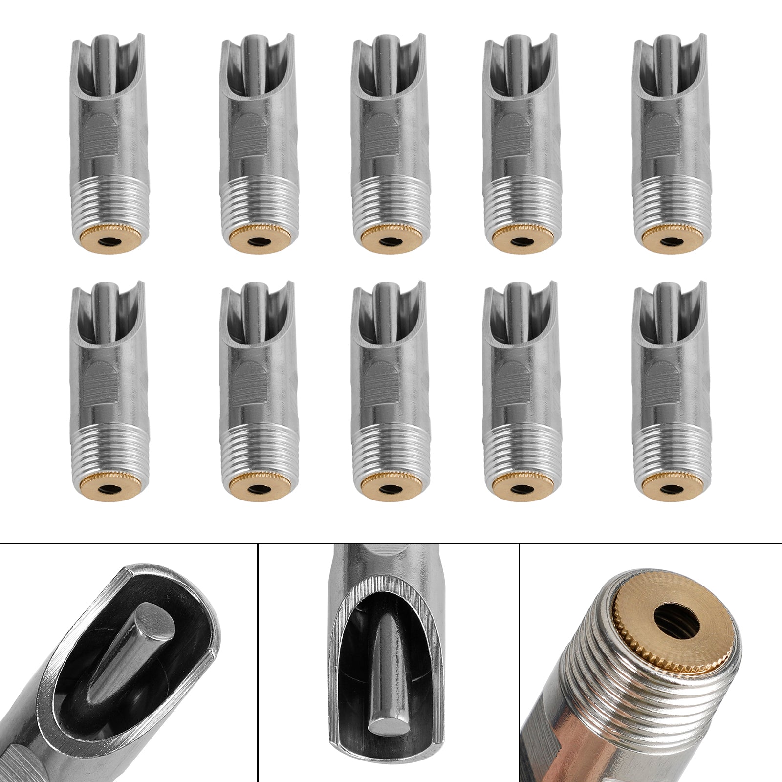 10Pc 1/2" Npt Pig Hog Nipple Drinker Automatic Waterer Feeder Stainless Steel