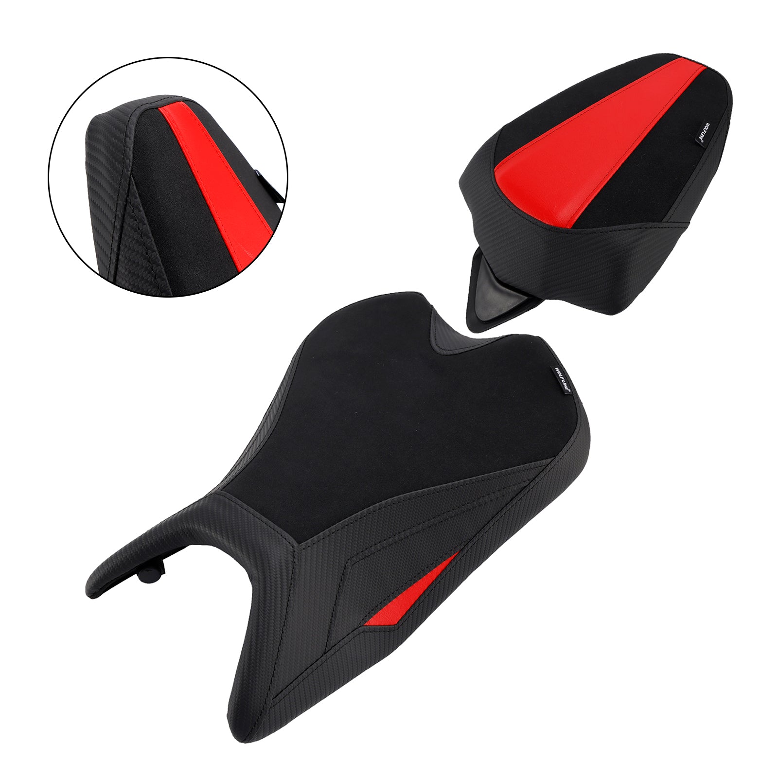 Lower Front W/ Rear Seat Driver Pillion Black For Aprilia Rs457 Rs 457 2024-2025