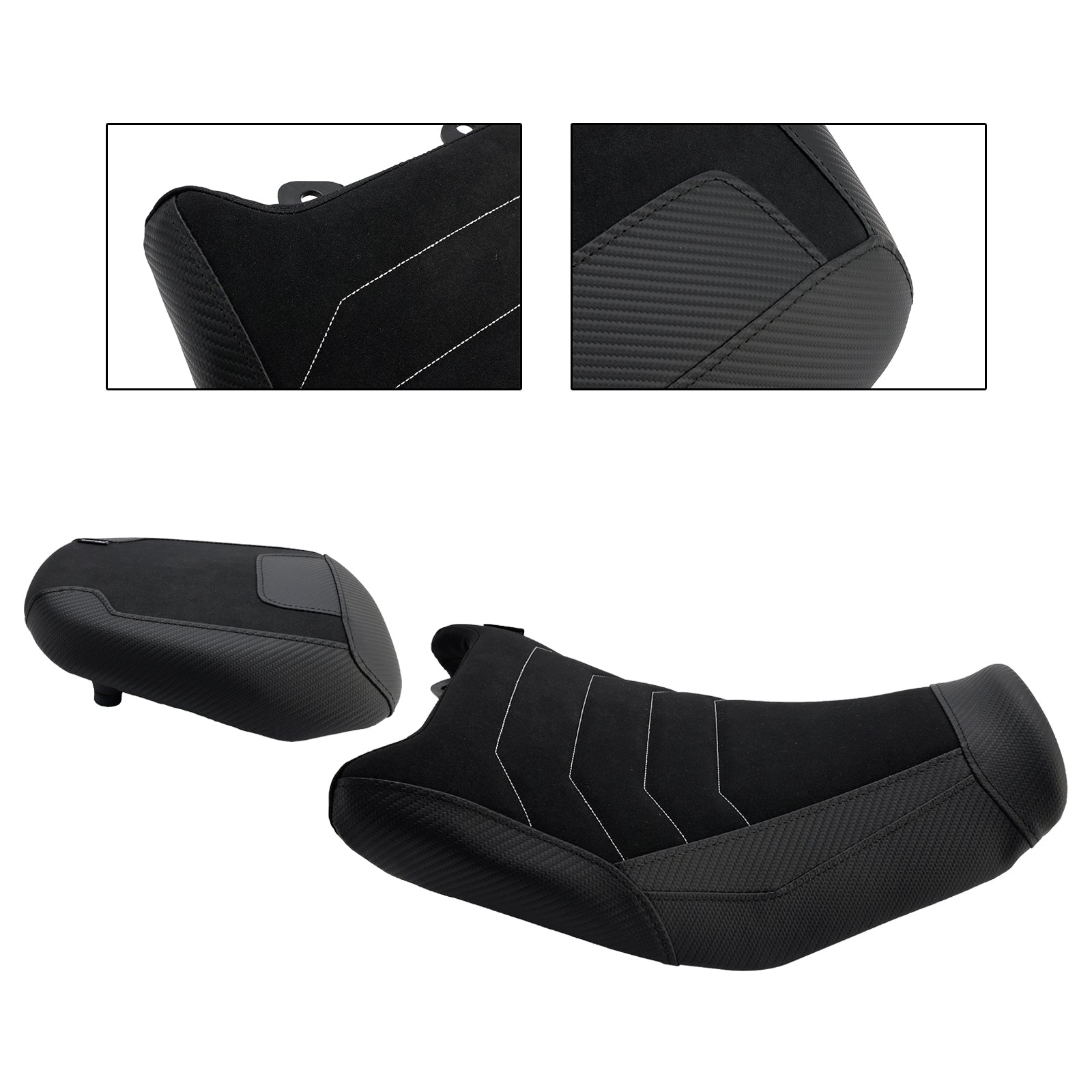 Lower Front W/ Rear Seat Driver Pillion Black For Suzuki V-Strom250Sx 2024-2025