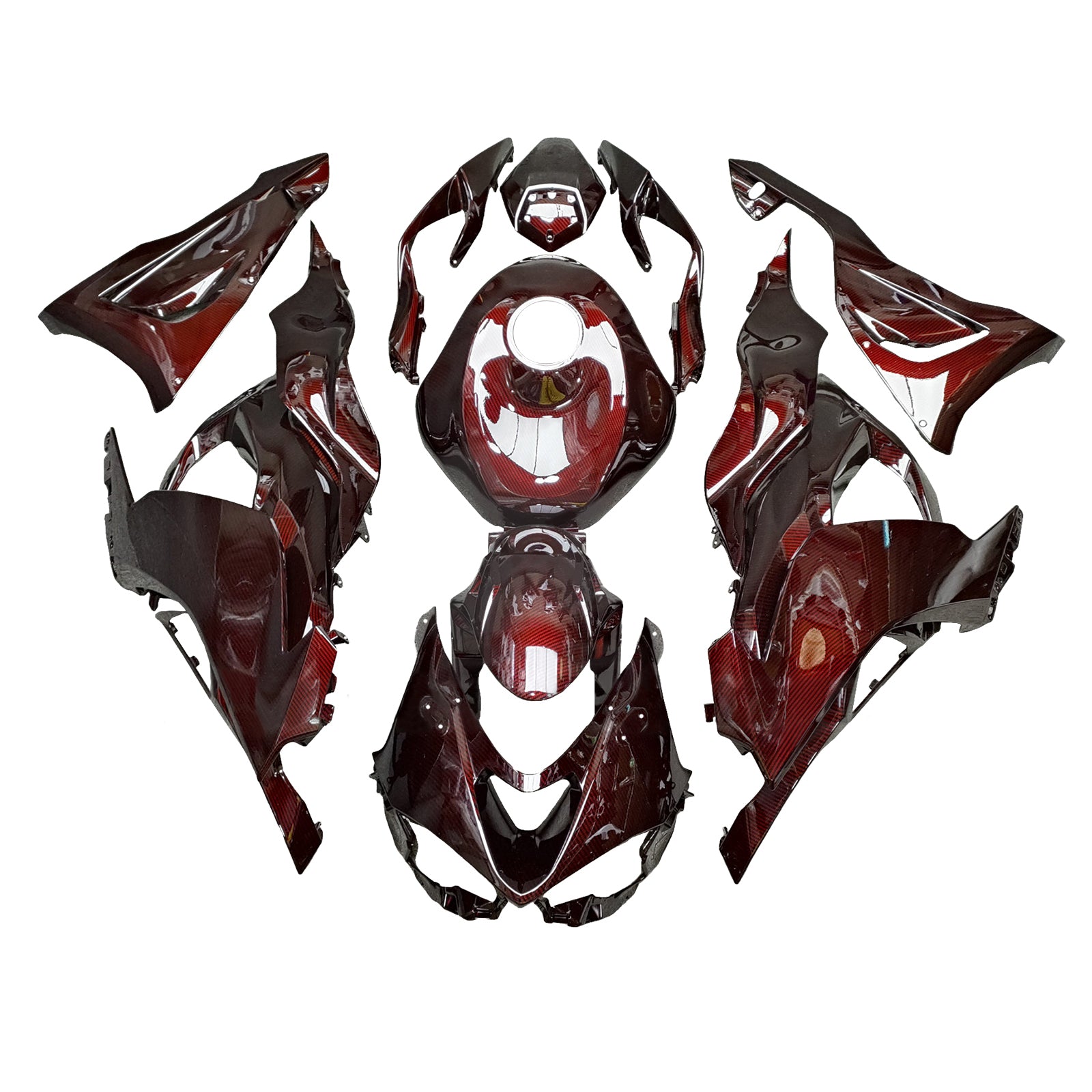 Injectiekuipset carrosserie kunststof ABS geschikt voor Kawasaki ZX-6R 2024-2025