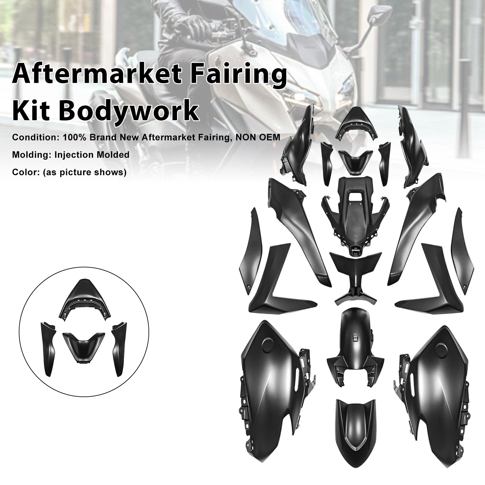 Kit de carénage de carrosserie par injection pour Yamaha TMAX560 2025-2026