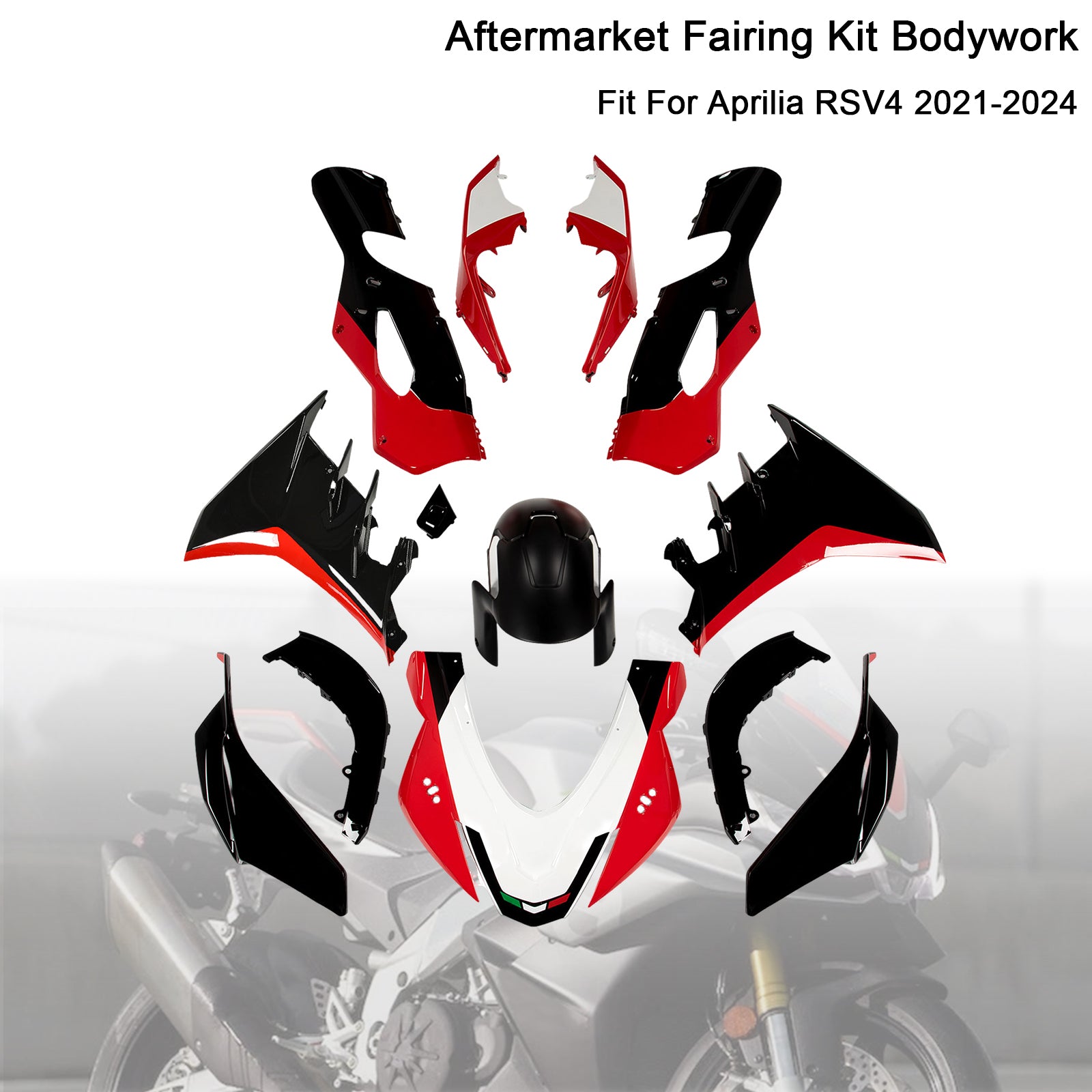Injeção ABS Kit de carenagem de plástico de plástico para Aprilia RSV4 2021-2024