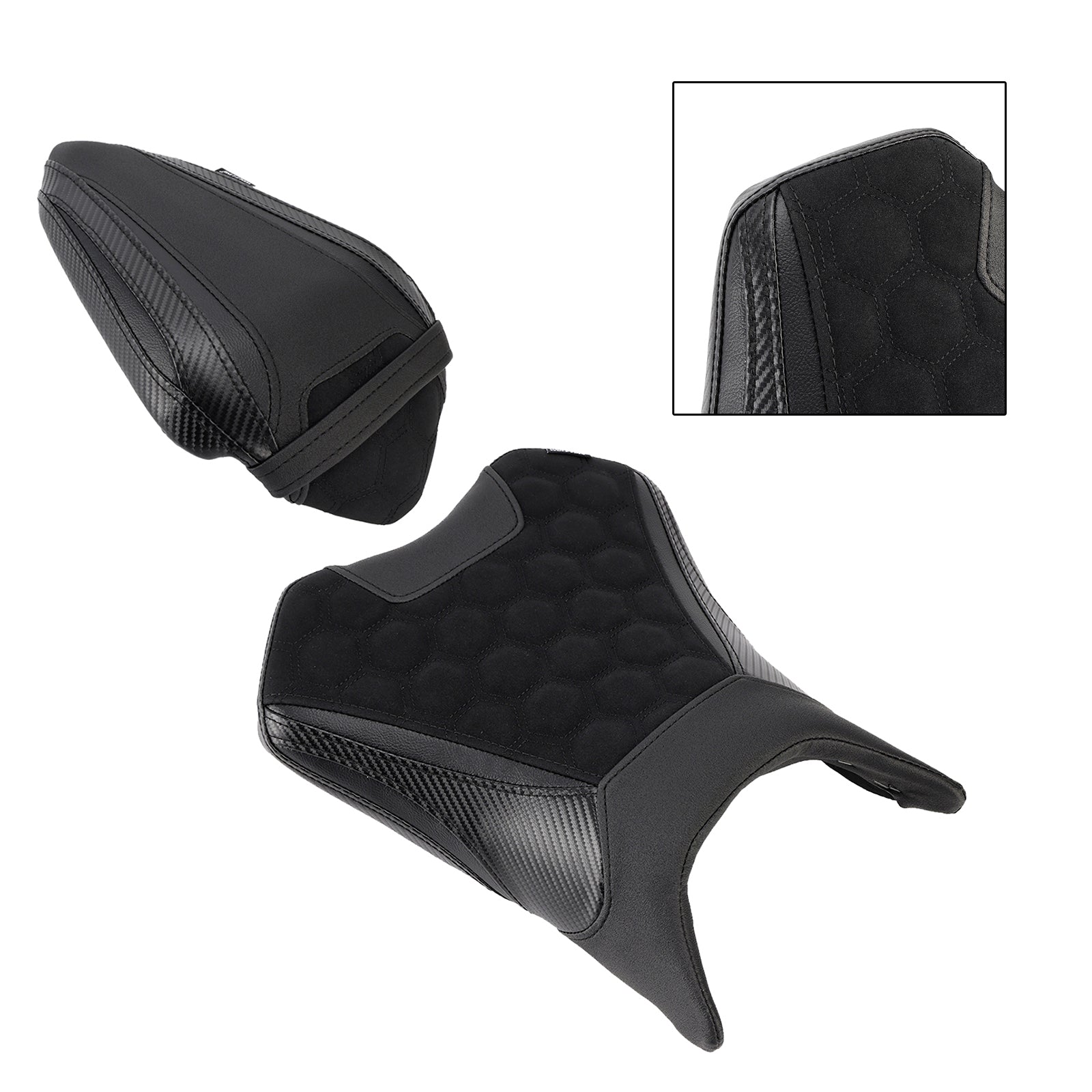Driver&Passenger Seat Kit Rear Cushion Green For Kawasaki Ninja 500 Z500 24-25