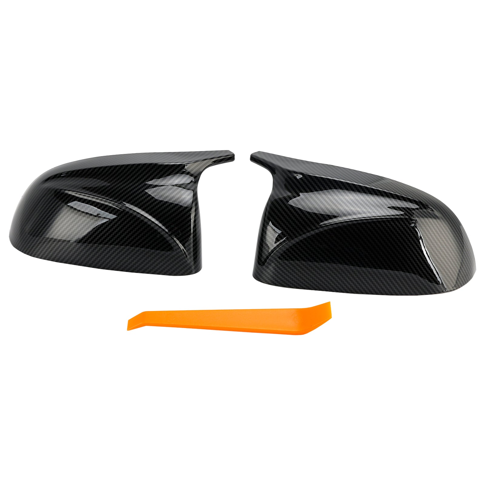 2018-2022 BMW x3/x4/ix3 2Pcs Gloss Carbon Fiber Pattern Door Wing Mirror Cover