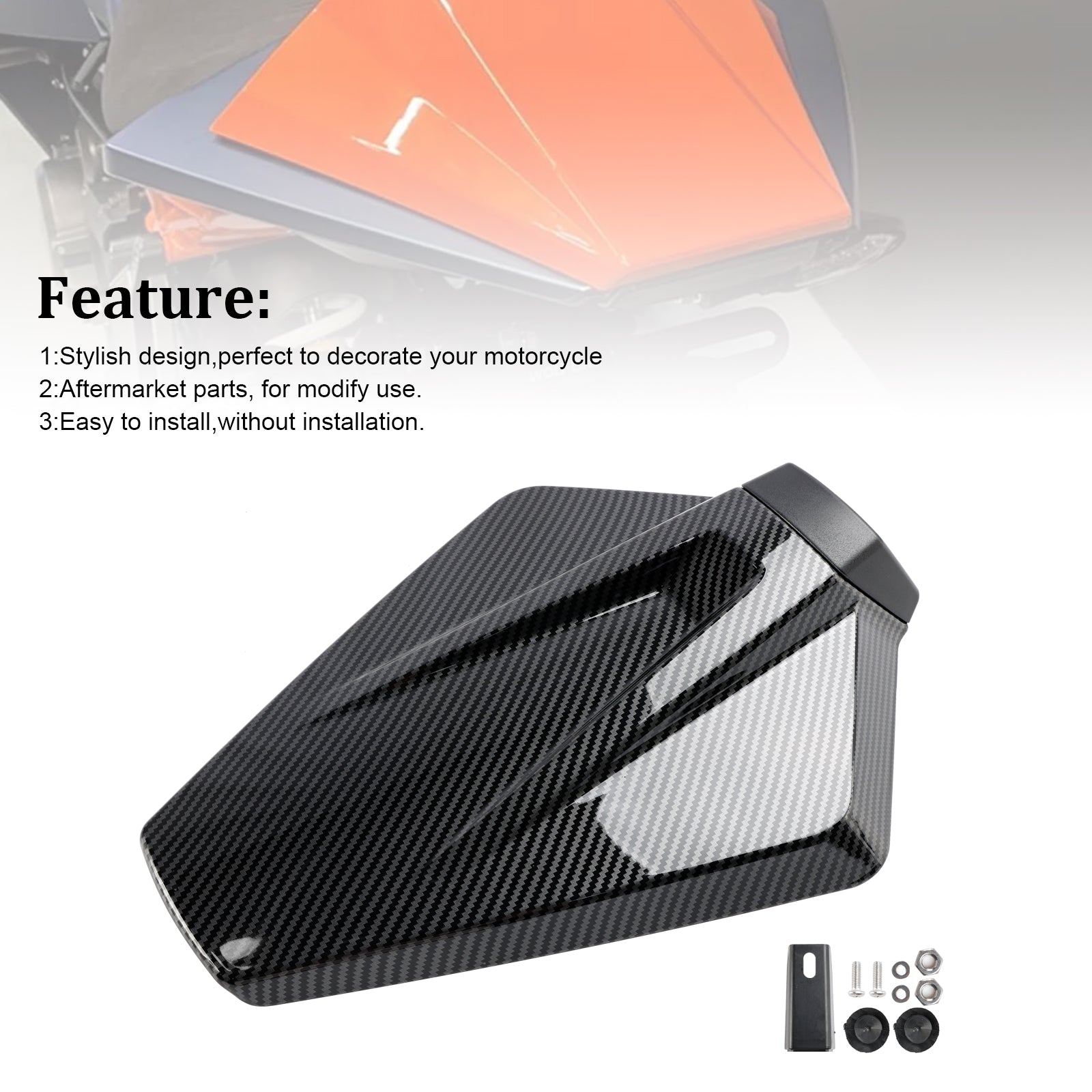 Tail Rear Seat Cover Fairing Cowl For RC390 2022-2024