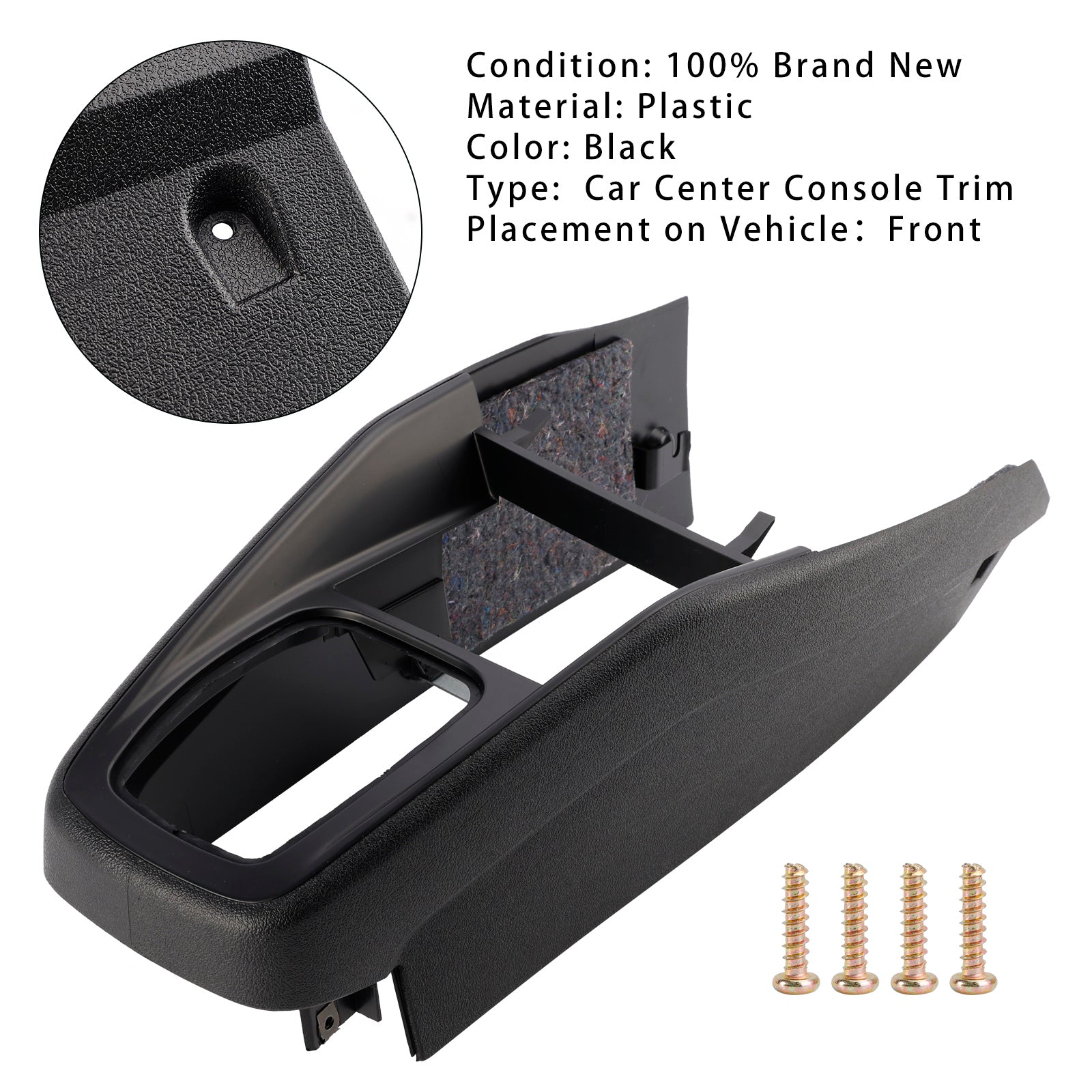 1999-2005 VW Golf Jetta LHD Centrum Console Trim 1J1863201L 1J1863201D Čierna