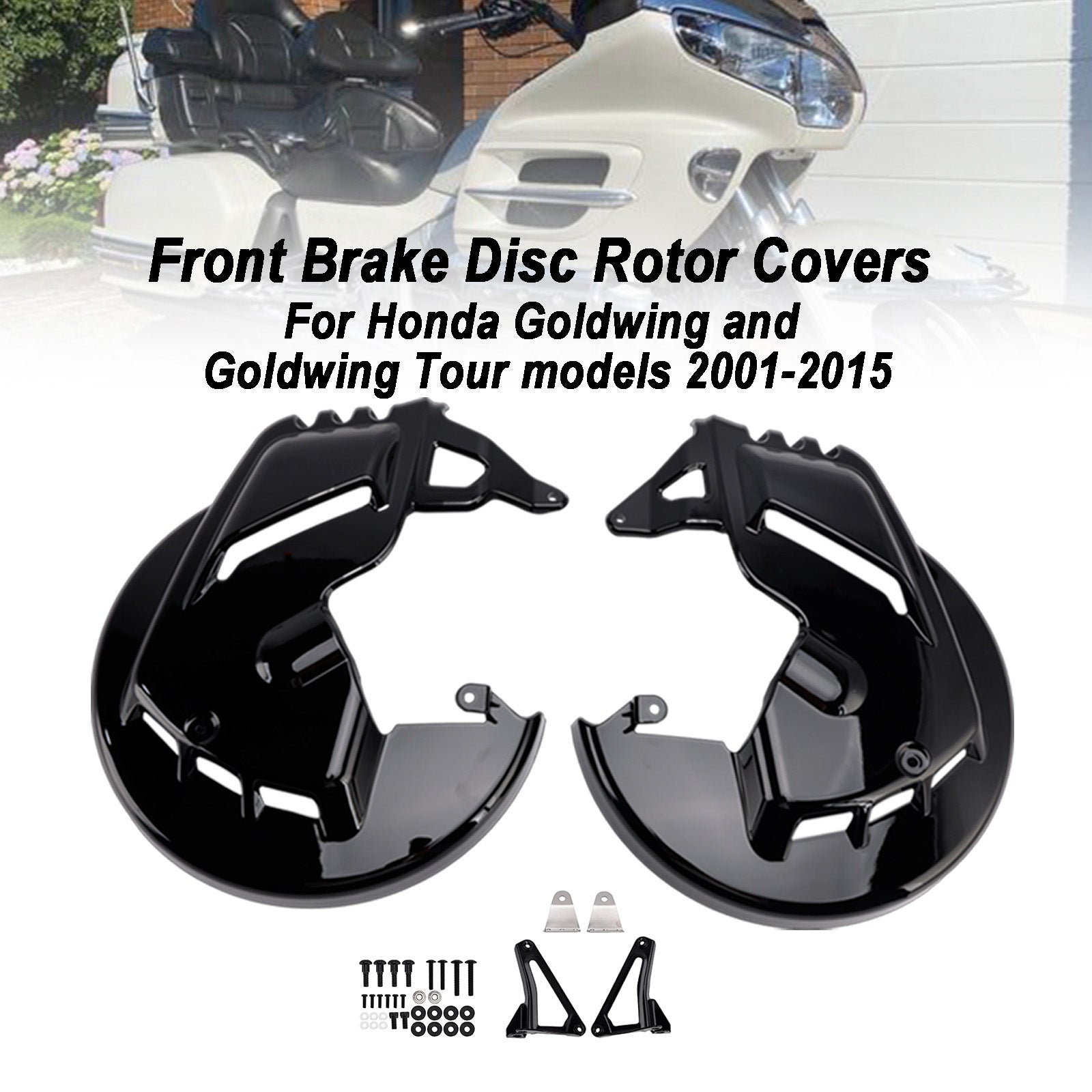 Front Brake Disc Rotor Covers For Honda Goldwing GL1800 F6B 01-15