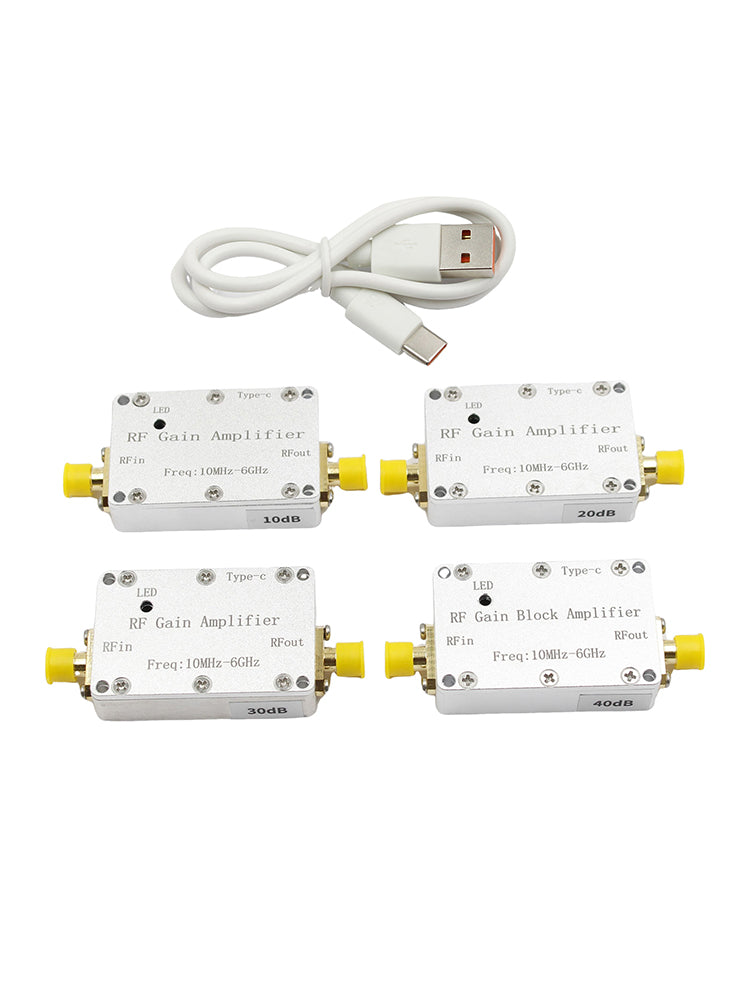 Amplificateur RF 10M-6GHz, 10dB, 20dB, 30dB, 40dB, pilote à Gain élevé, amplificateur de réception