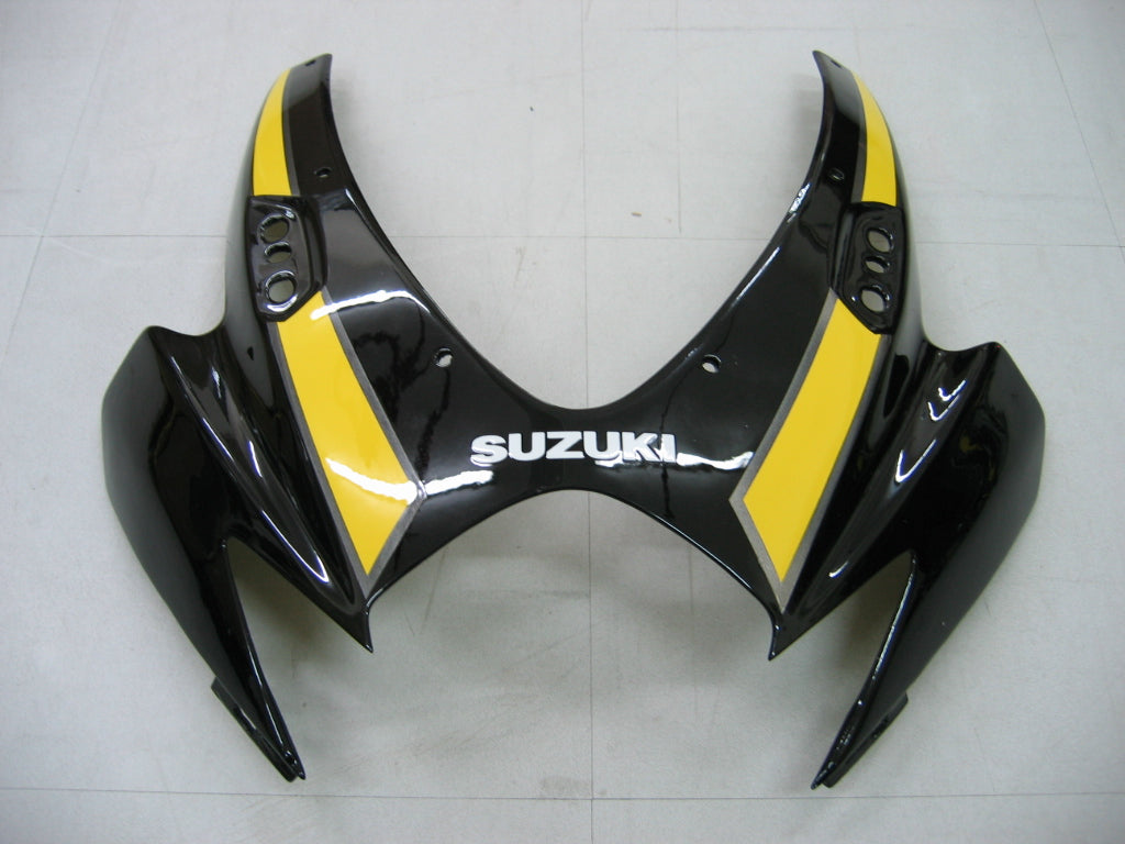 2006-2007 Suzuki GSXR 600 750 Black & Yellow GSXR Racing Fairings Generic