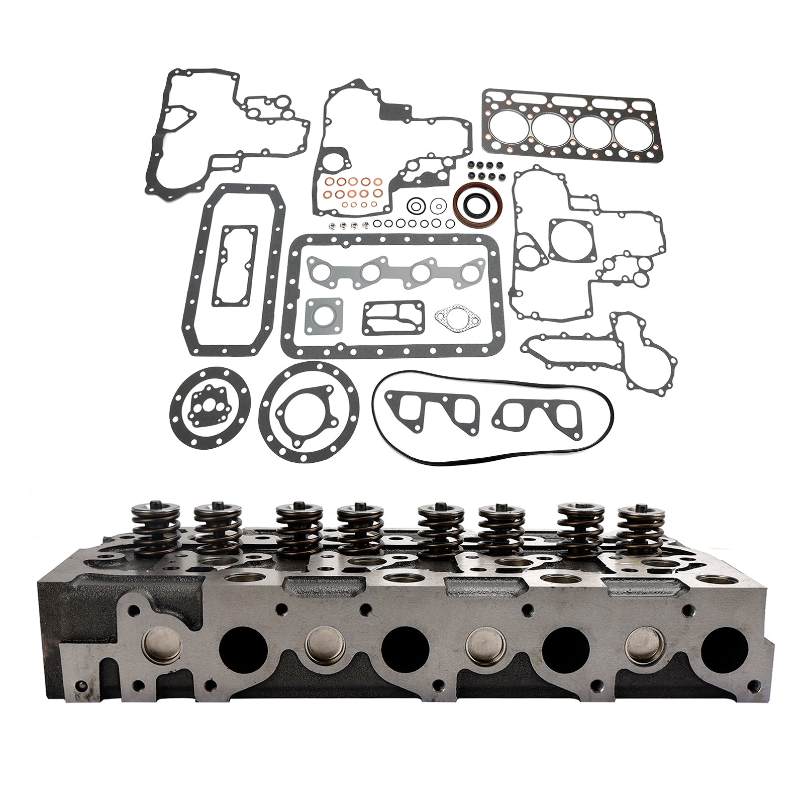 Kit complet de culasse + joint pour Kubota V1902 Holland Skid Steer L555 L553