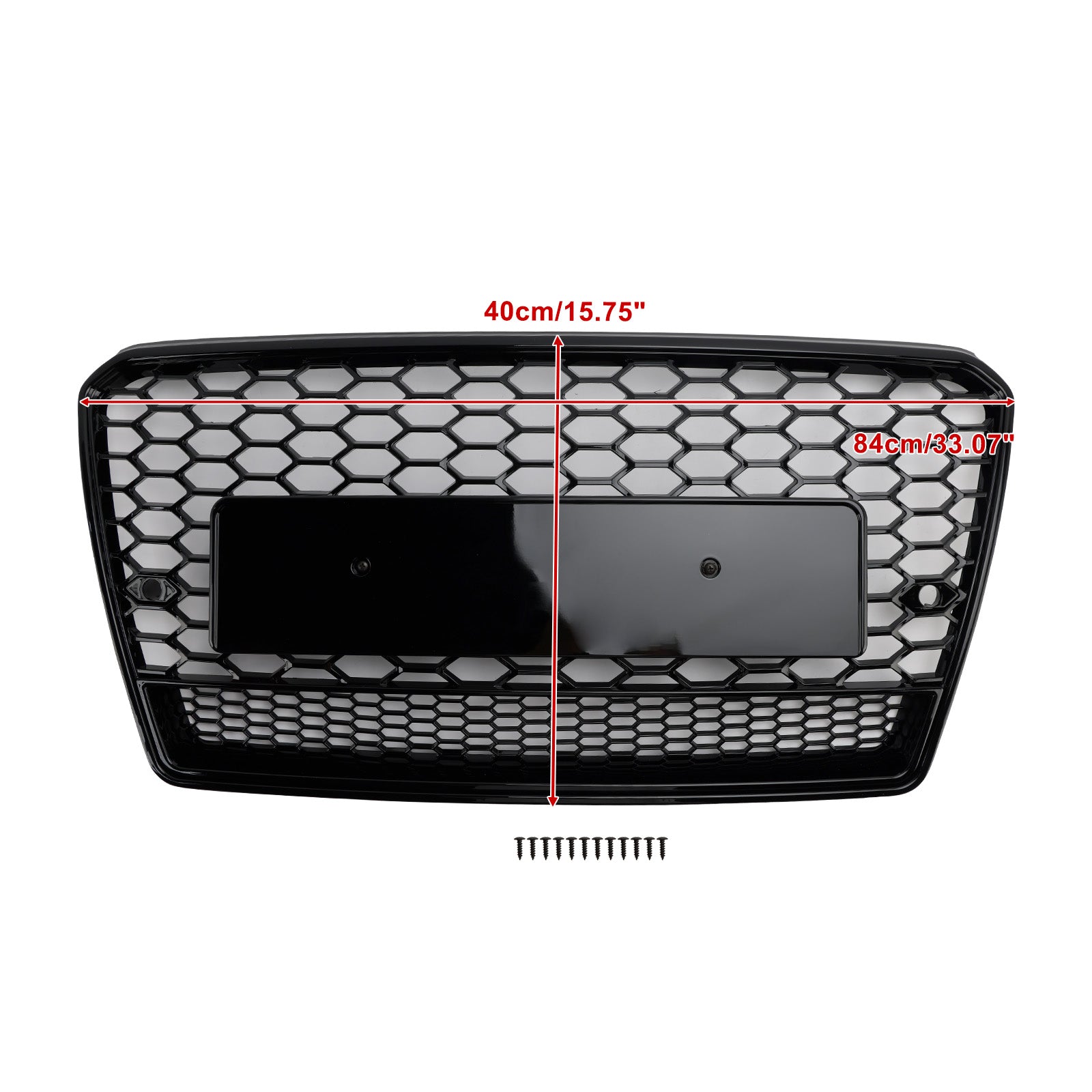 RS7 Style Honeycomb Mesh Front Grill Grille Fit Audi A7/S7 2012-2015 Black