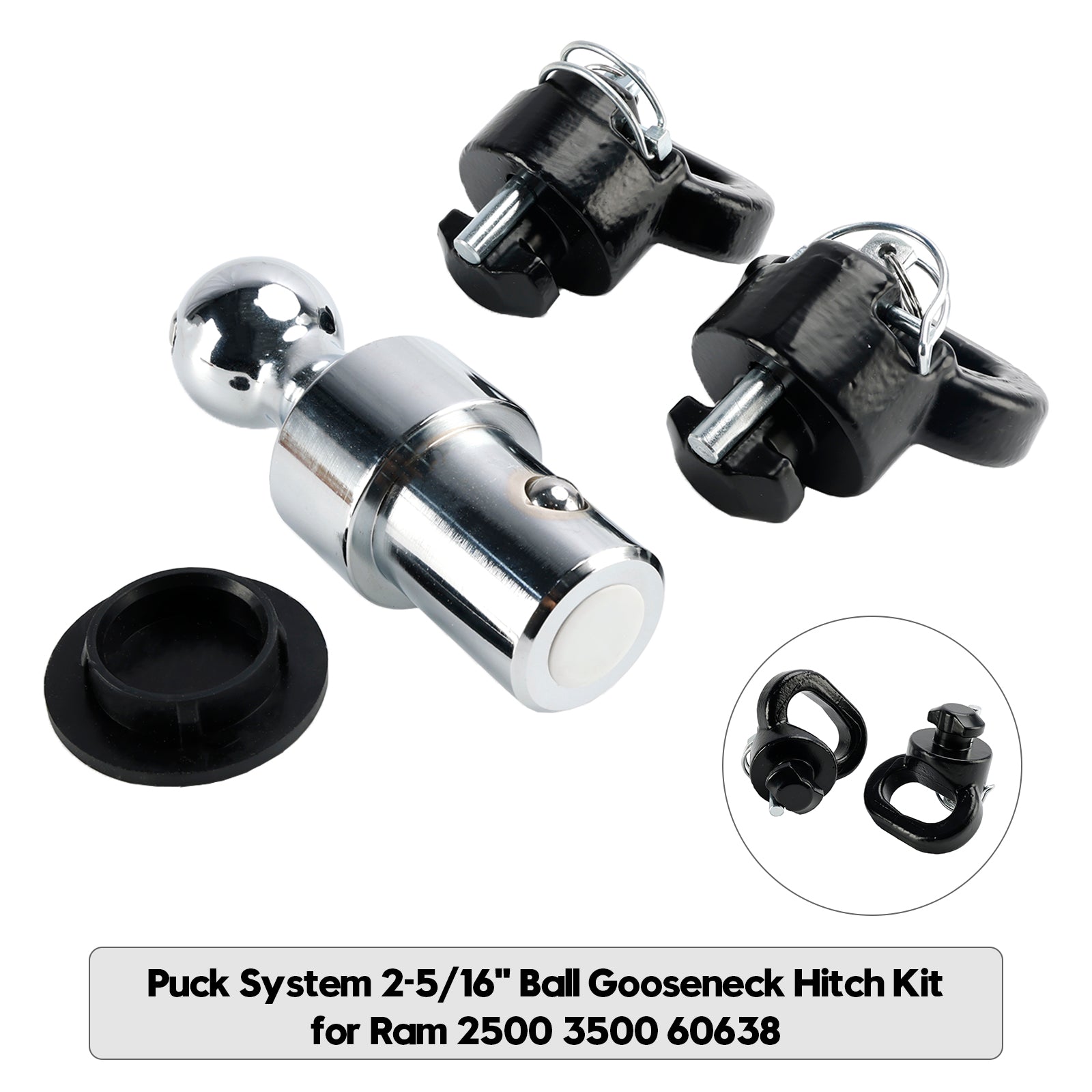 Puck System Kit d'attelage à col de cygne 2-5/16" pour Ram 2500 3500 60638