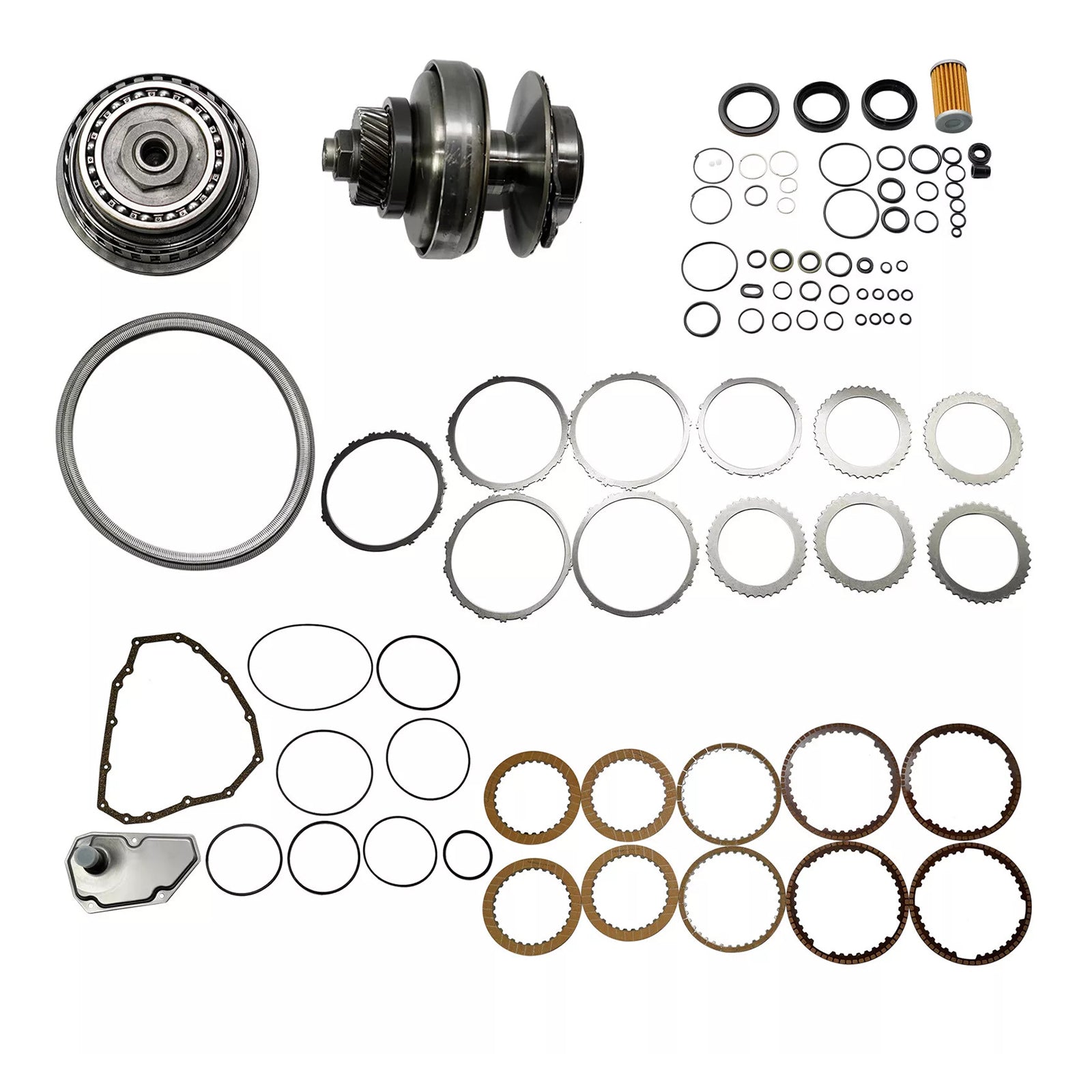 2012-2015 Nissan QASHQAI L4 1.6L transmissiemaster-revisieset & Katrolset met riem JF015E RE0F11A