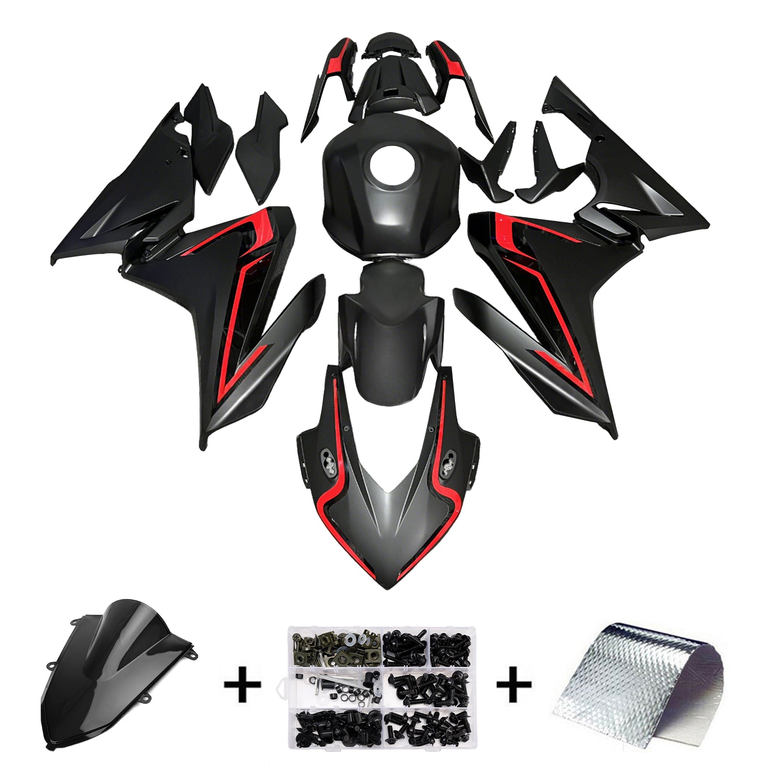 Injektionsmässa Kit Bodywork Plastic ABS för Honda CBR500R 2022-2023