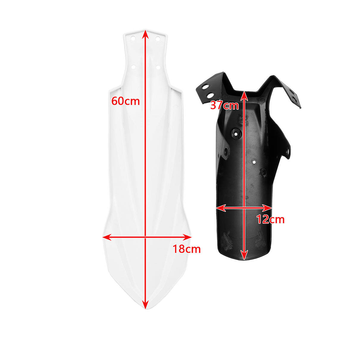 2022-2026 Yamaha Tenere 700 World Raid High Front Fender Mudguard Fairing White Generic