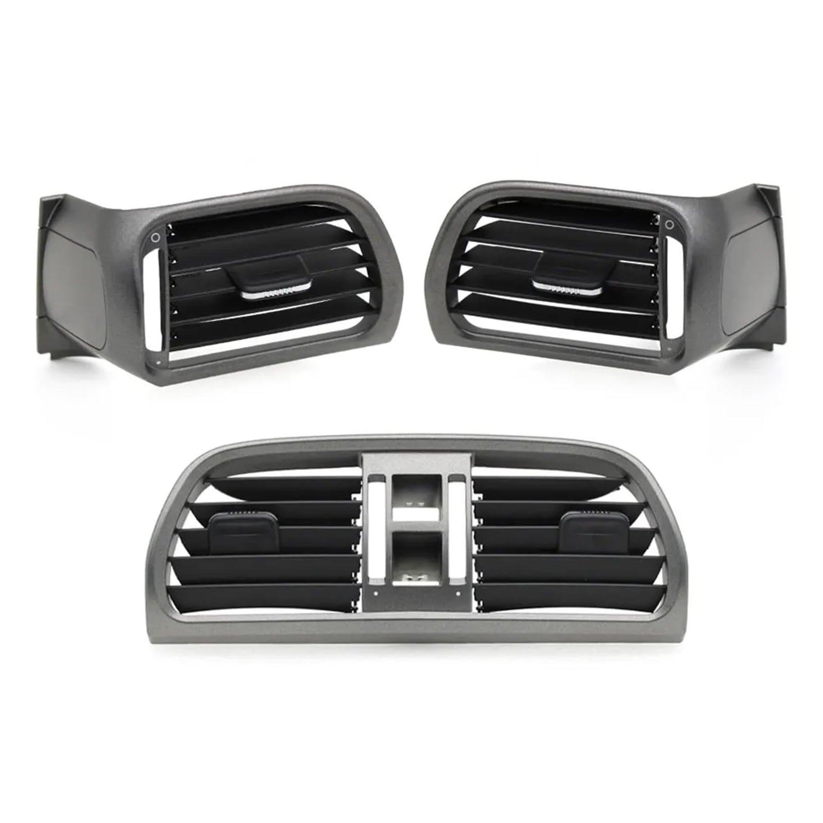 Left Right Central AC Vent Cover Gray For Porsche 911 Carrera Targa 2004-2012 99755214105 99755213105 99755213205