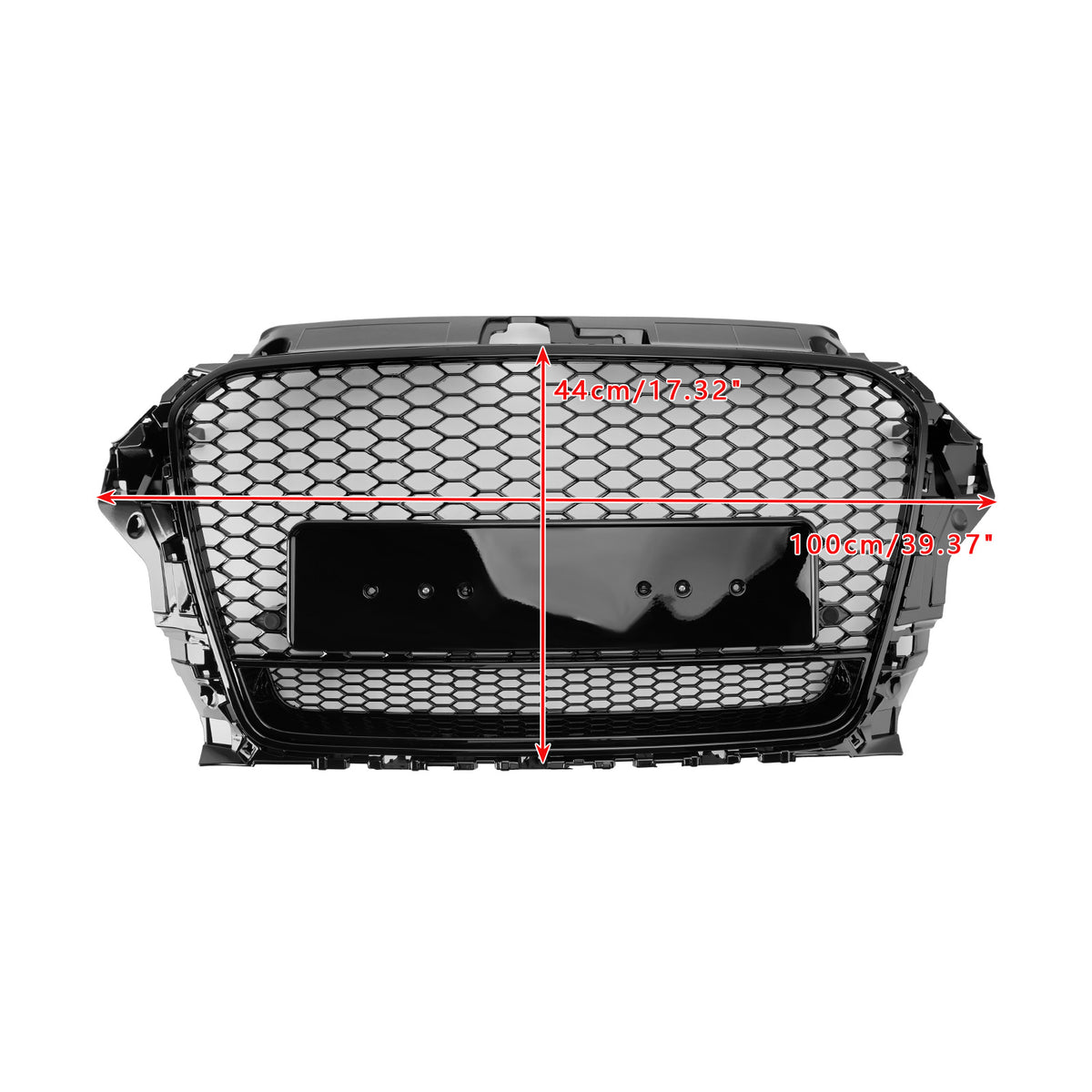 2013-2016 Audi S3 (RS3 is not fit) RS3 Style Front Henycomb Bumper Grill Grille W/Quattro Generic