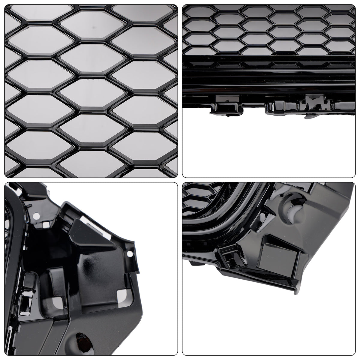 2013-2016 Audi S3 (RS3 is not fit) RS3 Style Front Henycomb Bumper Grill Grille W/Quattro Generic