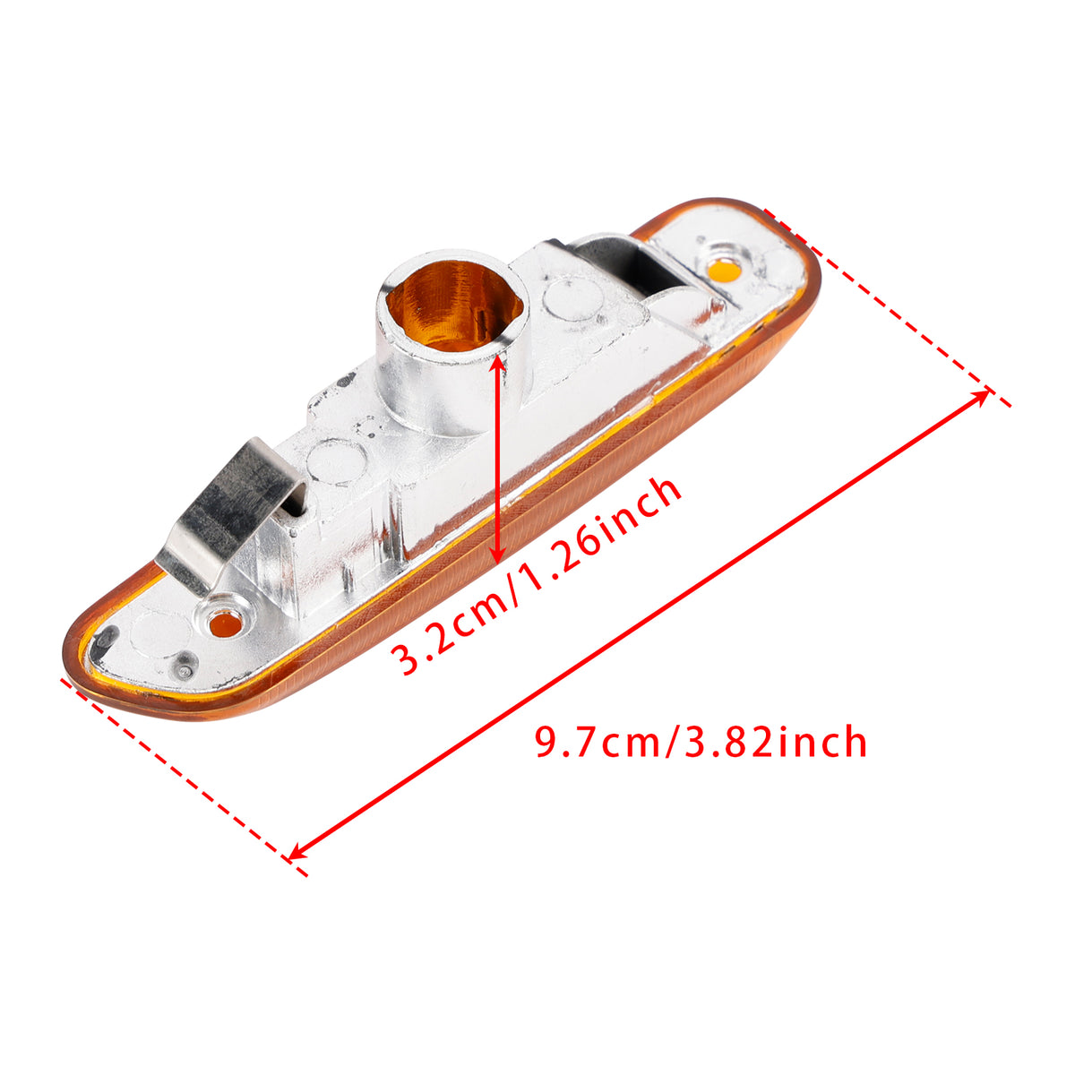 1998-2001 BMW3 Series E46 Saloon/Estate Pair Amber Len LED Side Marker Light Signal Blinker Lamp 63132228592 63132228591 Generic