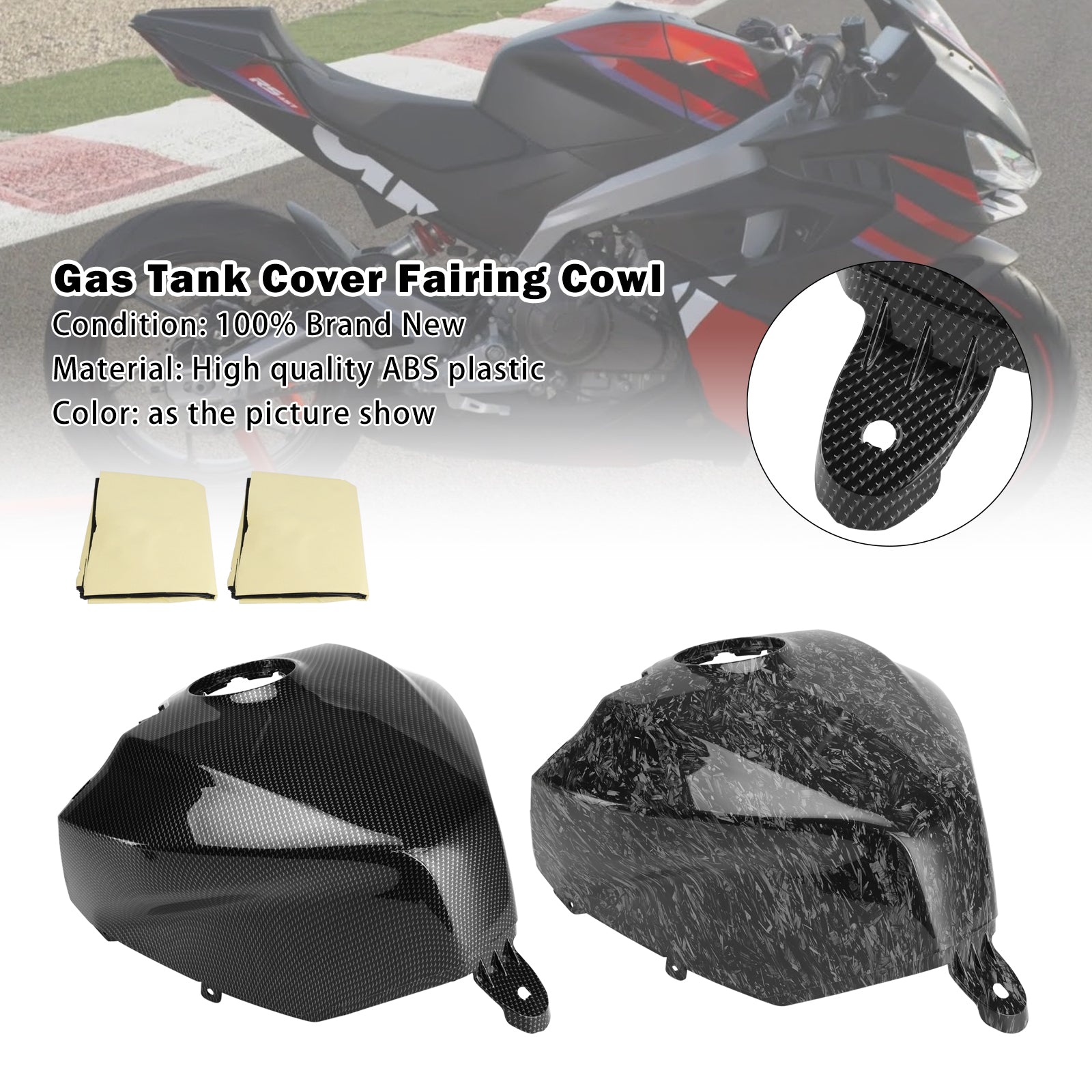 2024-2025 Aprilia RS457 RS 457 cubierta de tanque de gasolina embellecedor carenado