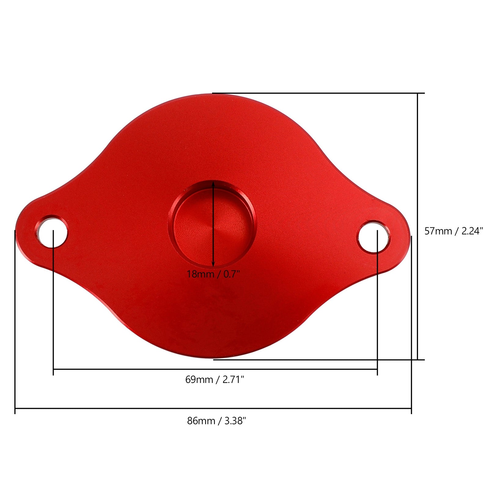 22-23 Honda Grom 125 Monkey 125 Dax 125 CNC ALU Startmotorkap Rood