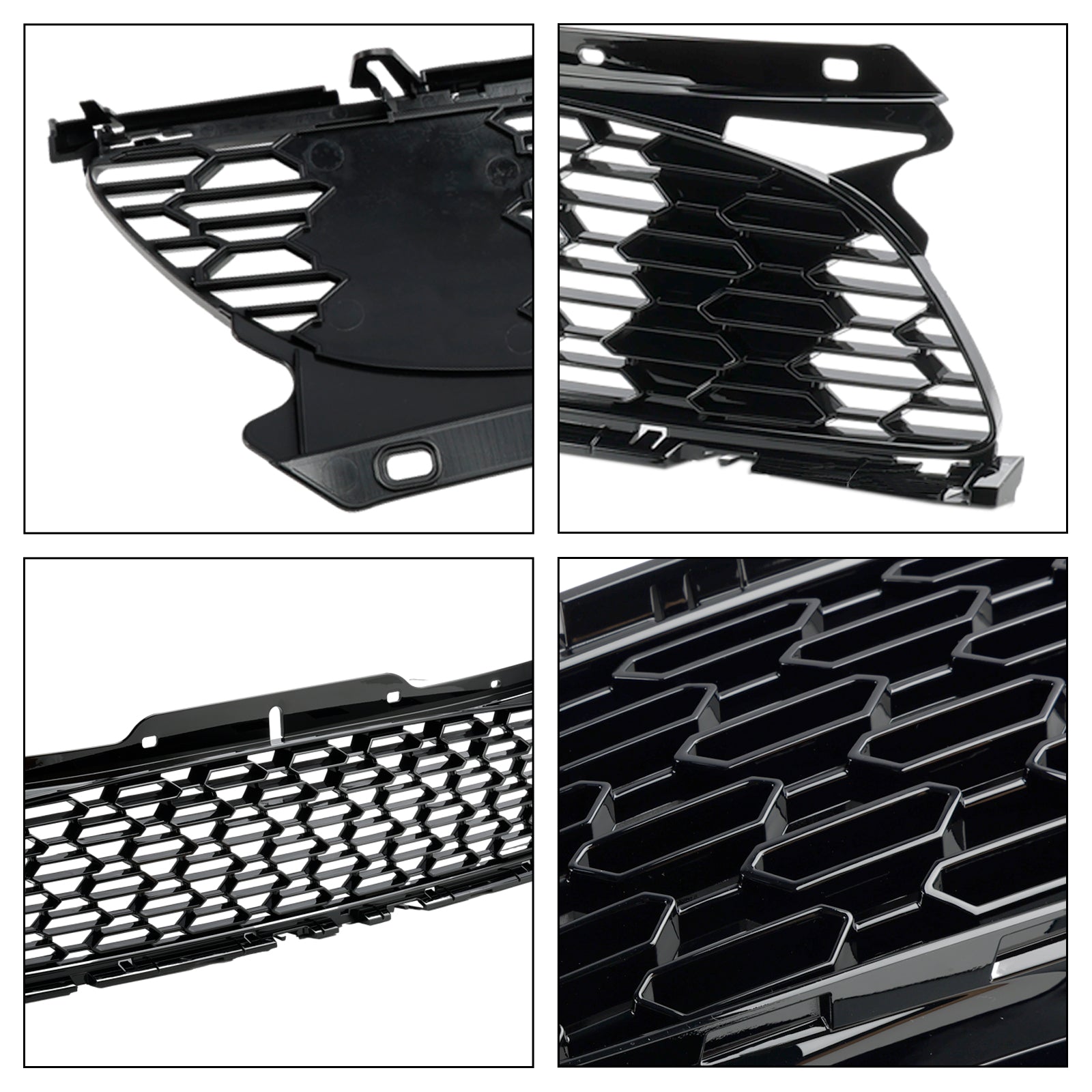 2009-2013 MINI R57 Cooper S & JCW 2 portes cabriolet noir brillant grille de pare-chocs avant