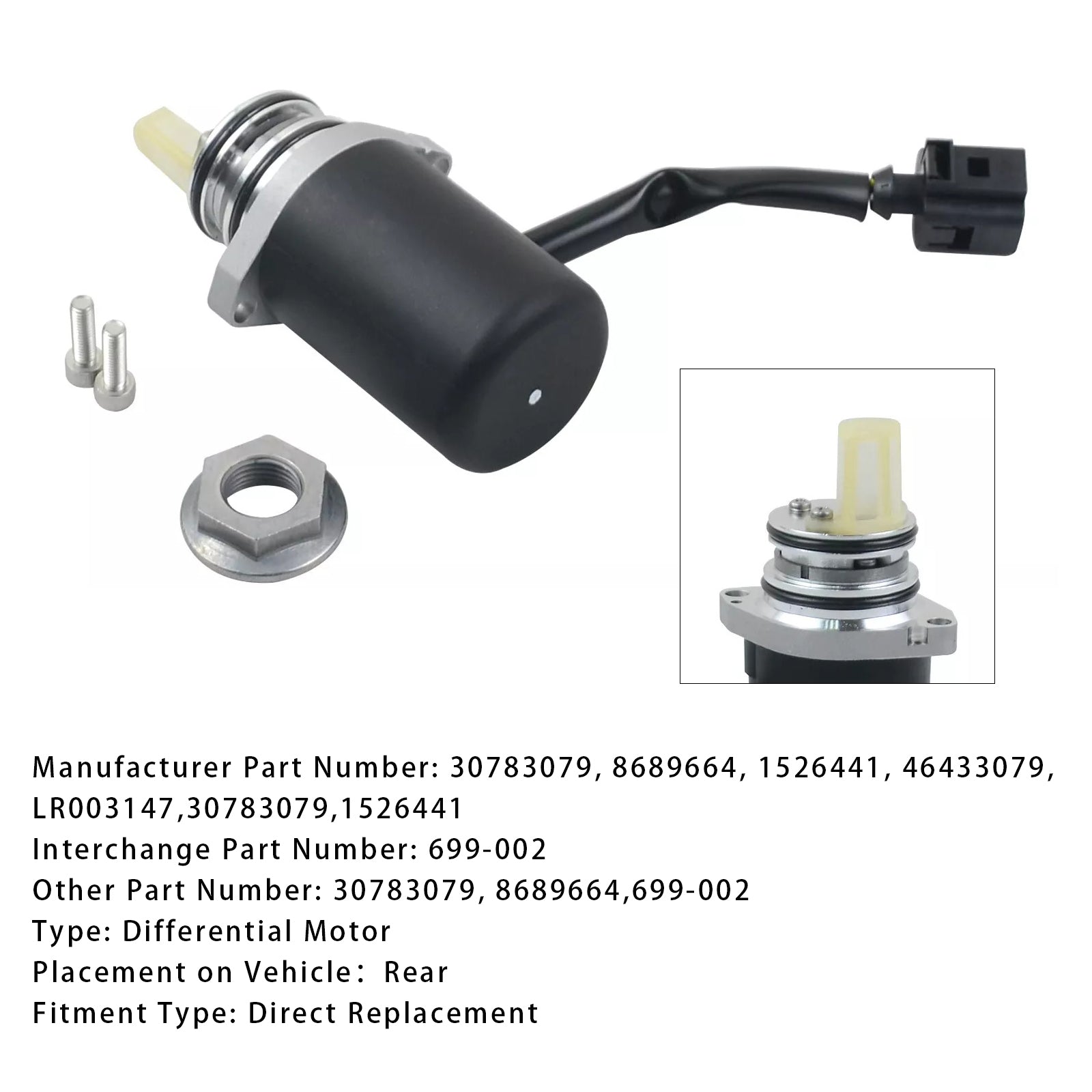 2003-2009 Volvo XC70 All koliesový pohon Zadné diferenciálne olejové čerpadlo 8689664 30783079