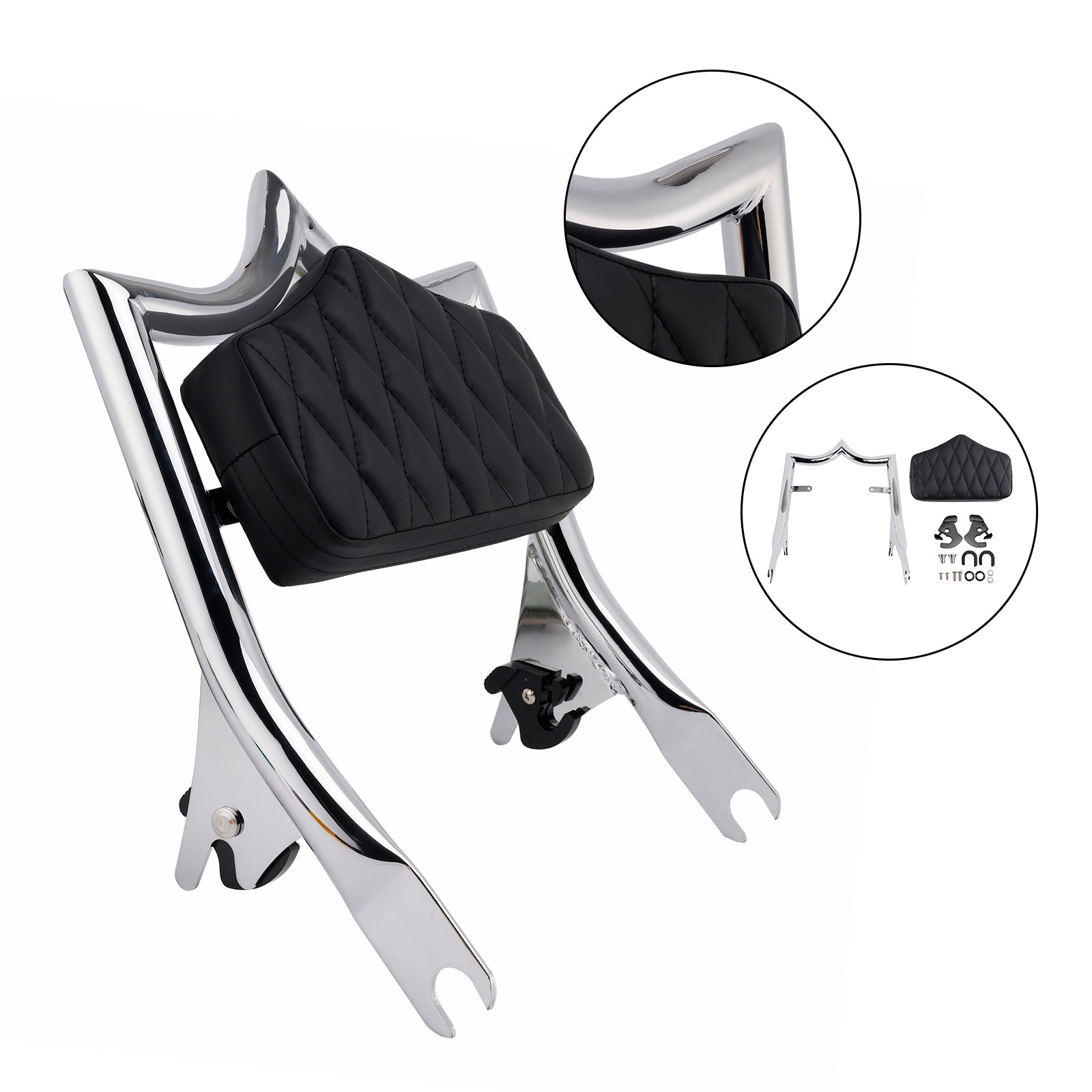 Passenger Sissy Bar Backrest for Road King FLHR 2009-2023 CVO Road Glide FLTRXSE 2018-2019