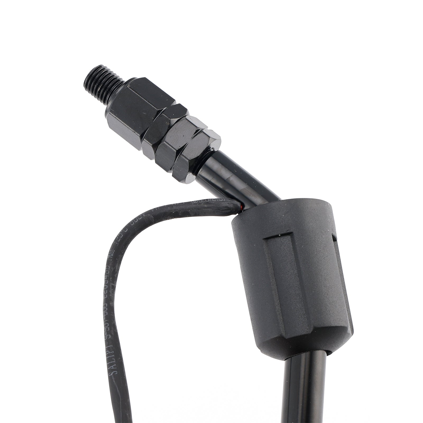 Paire de miroir du signal de virage à LED noir 10 mm Filetage droit pour Piaggio Vespa