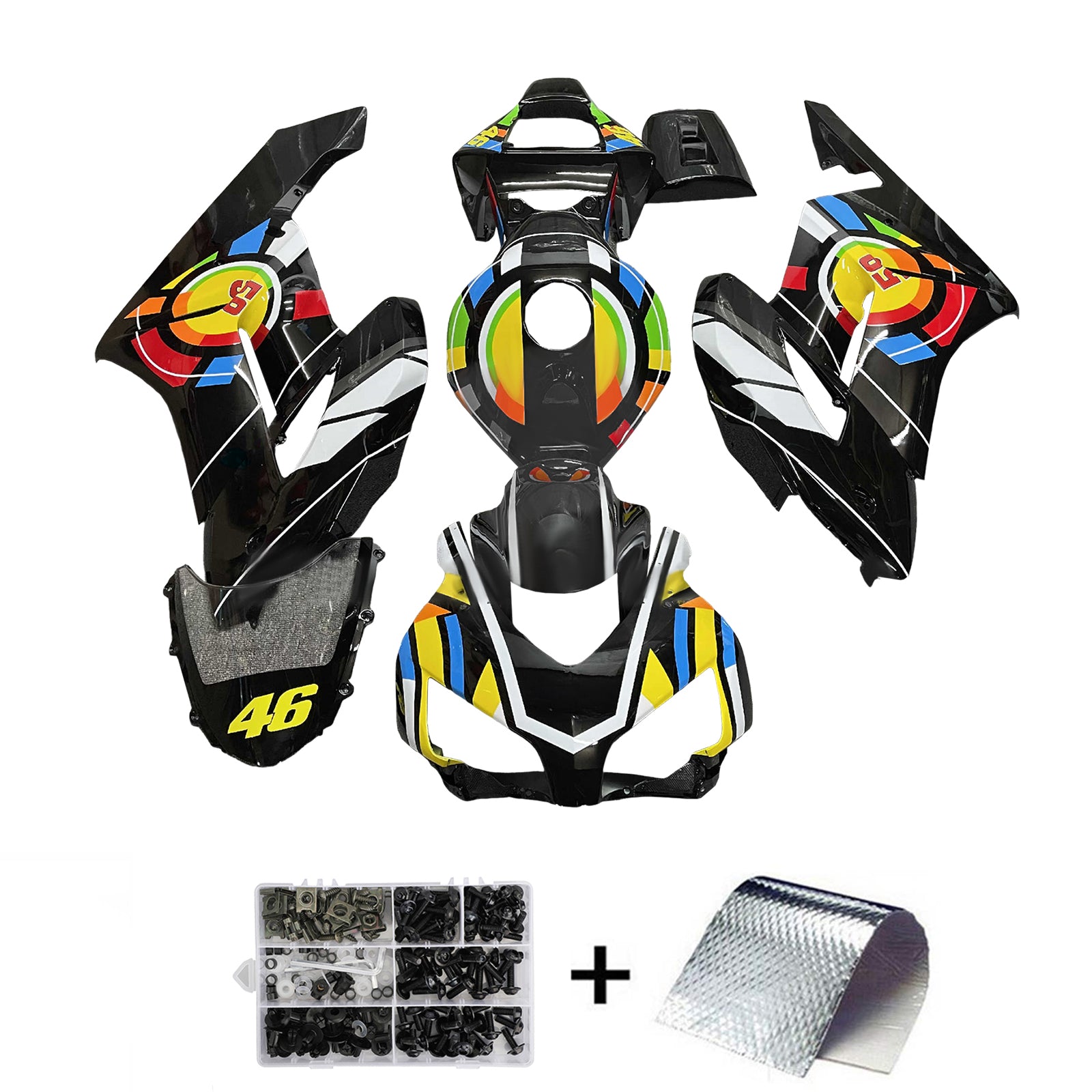 Injektionssats Kit Kroppsarbetet Plastiskt ABS för Honda CBR1000RR 2004-2005