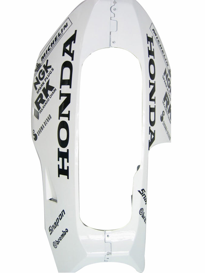 2005-2006 Honda CBR600RR Blanc et Argent Carénages Repsol Racing Générique