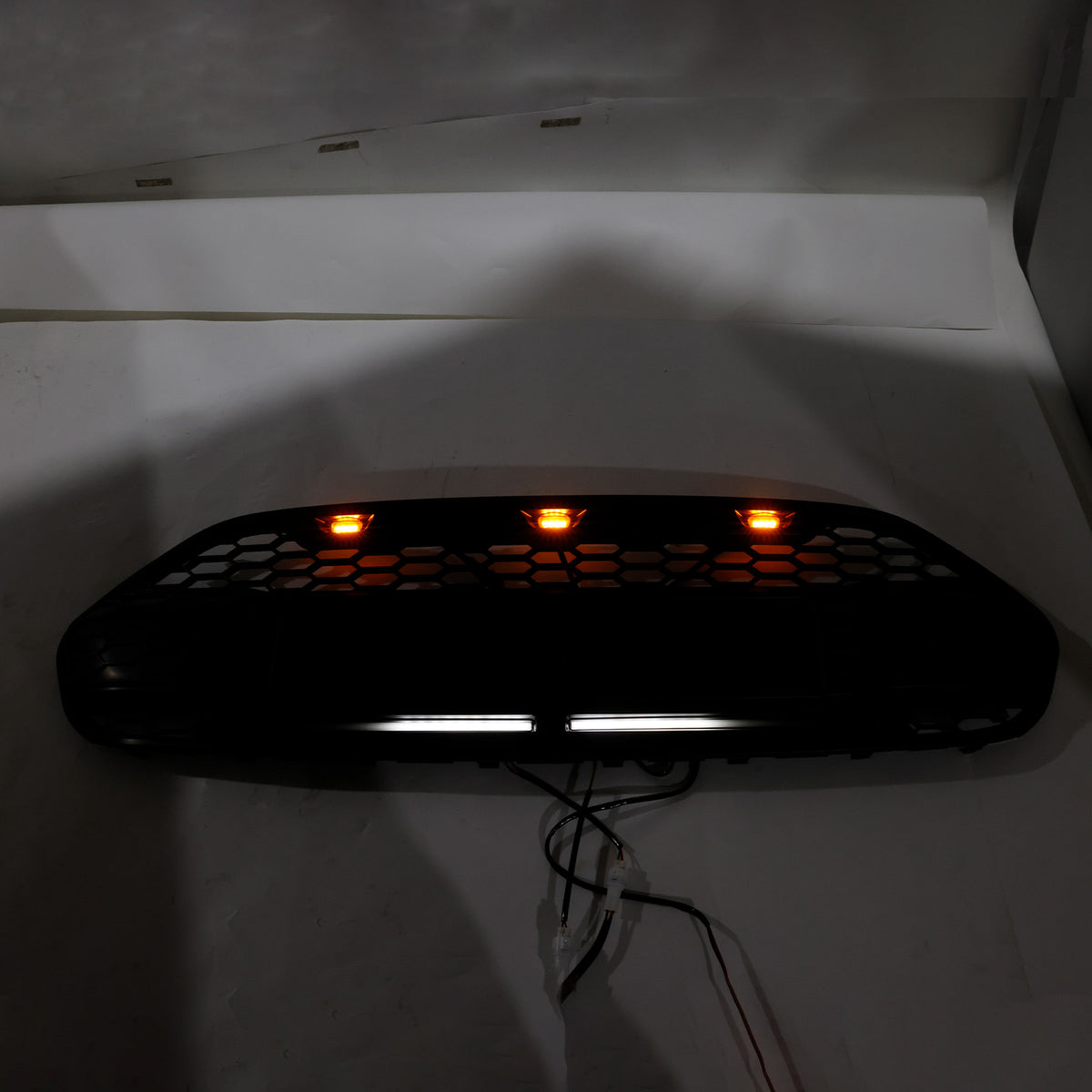 2014-2018 Ford Transit Connect with Led Light (Doesn't Fit MSRT Custom!!!) Black Front Bumper Grille Grill W/LED Generic