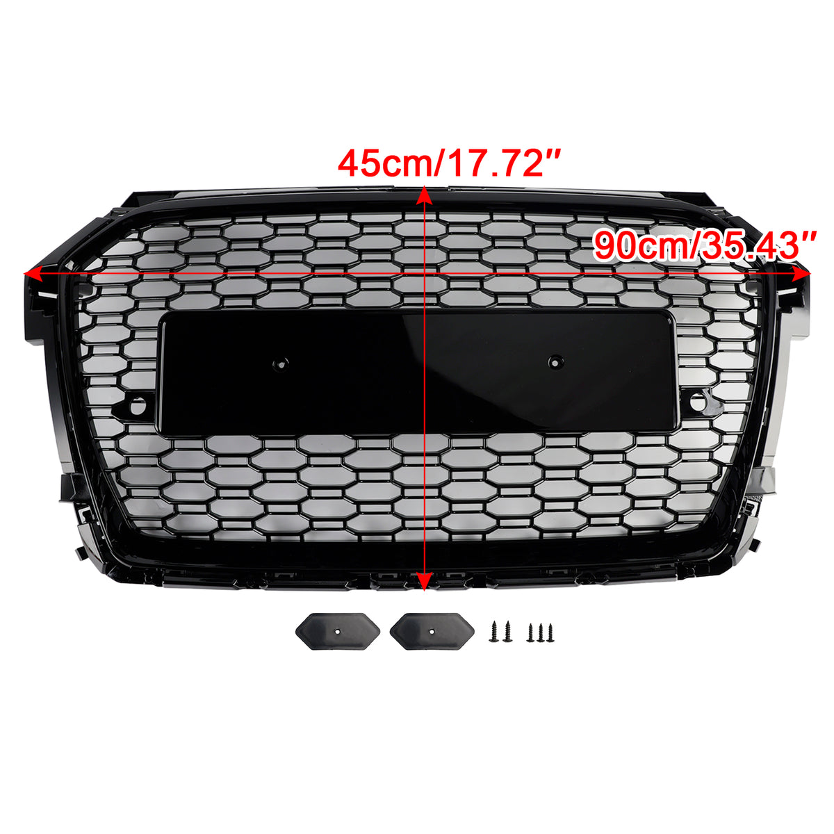 2016-2019 Audi A1 8X Facelift RS Style Honeycomb Bumper Grille Black Generic