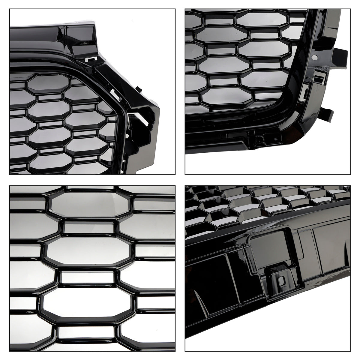 2016-2019 Audi S1 8X Facelift RS Style Honeycomb Bumper Grille Black Generic