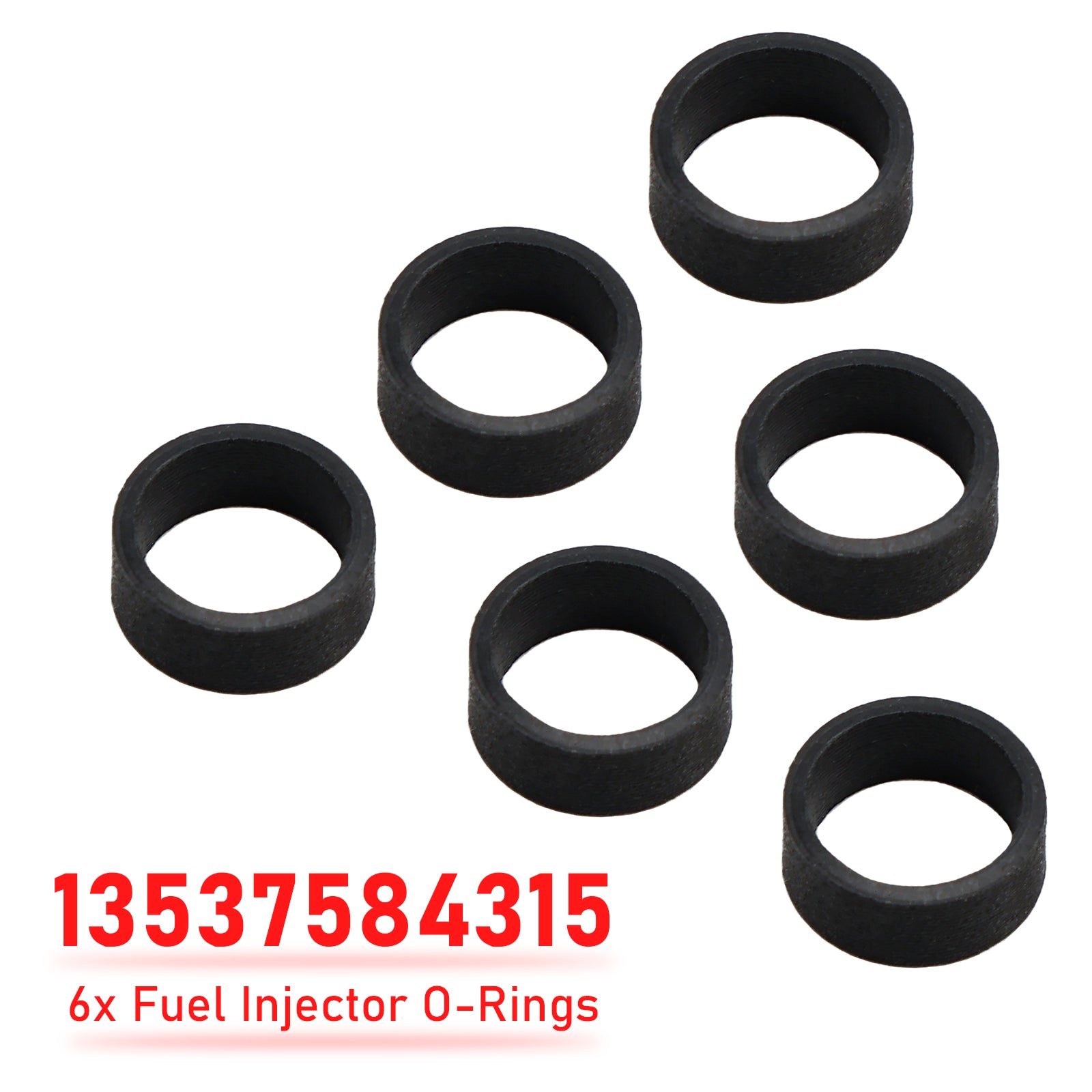 6x Fuel Injector O-Rings 13537584315 for BMW E88 E90 E92 E60 E70 F10