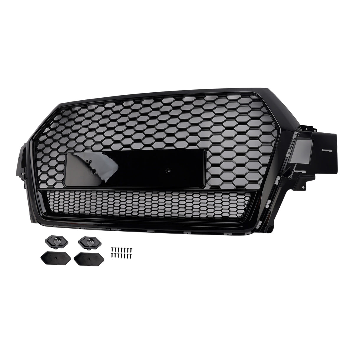 2016-2019 Audi Q7 (RSQ7 is not fit) Gloss Black Front Bumper Radiator Vent Mesh Grill Grille 4M0853651F 4M0853651G Generic