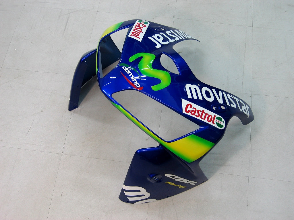 2005-2006 Honda CBR 600 RR Blue & Green Movistar Racing Fairings Generic